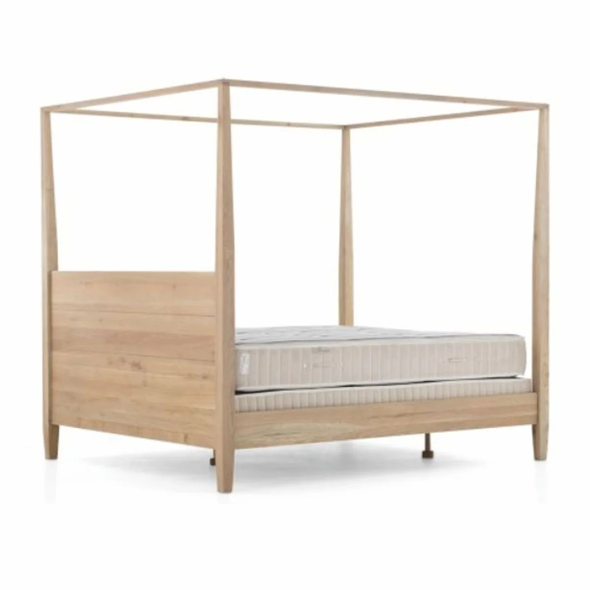 Casa Padrino cama con dosel de estilo campestre natural / gris - Varios Tamaños - Muebles de dormitorio