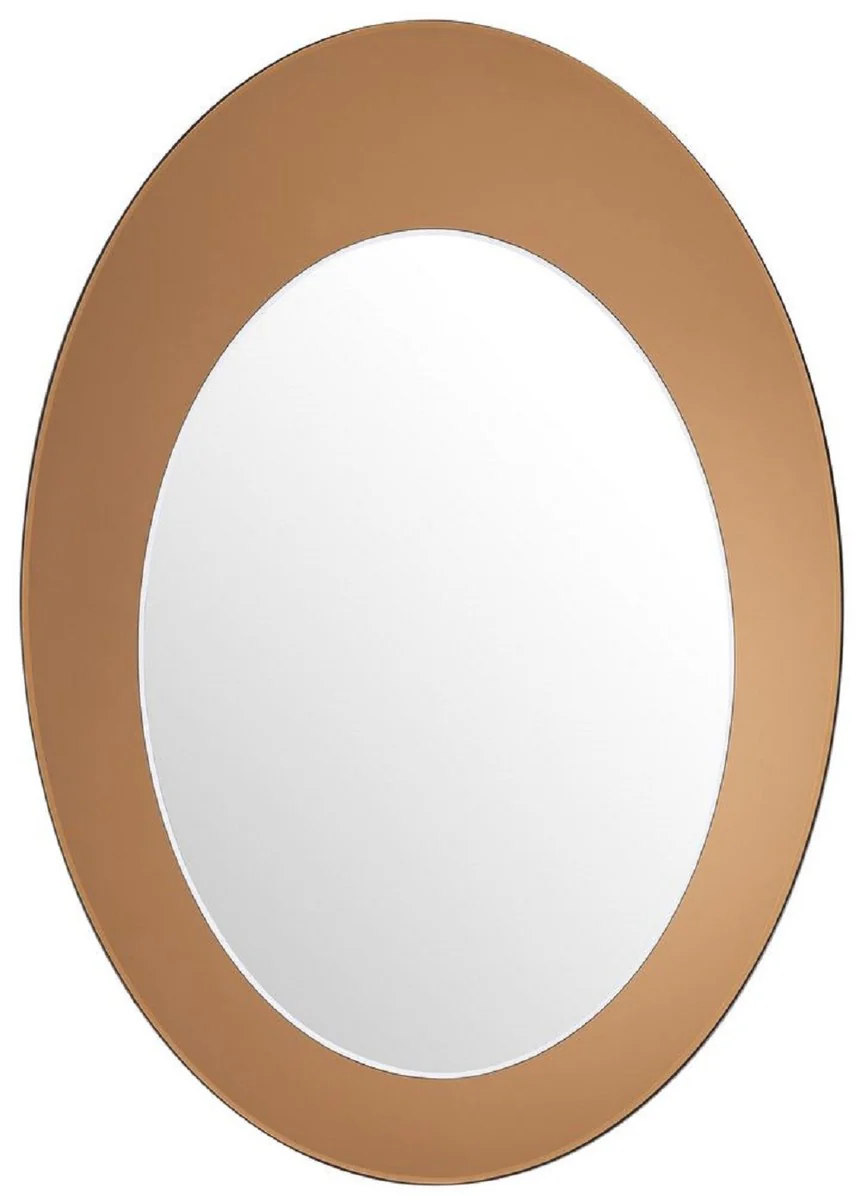 Casa Padrino espejo de lujo ¨¢mbar 63 x 2,5 x A. 90 cm - Espejo de pared ovalado - Espejo de armario - Espejo de sal¨®n - Accesorios de decoraci¨®n de lujo