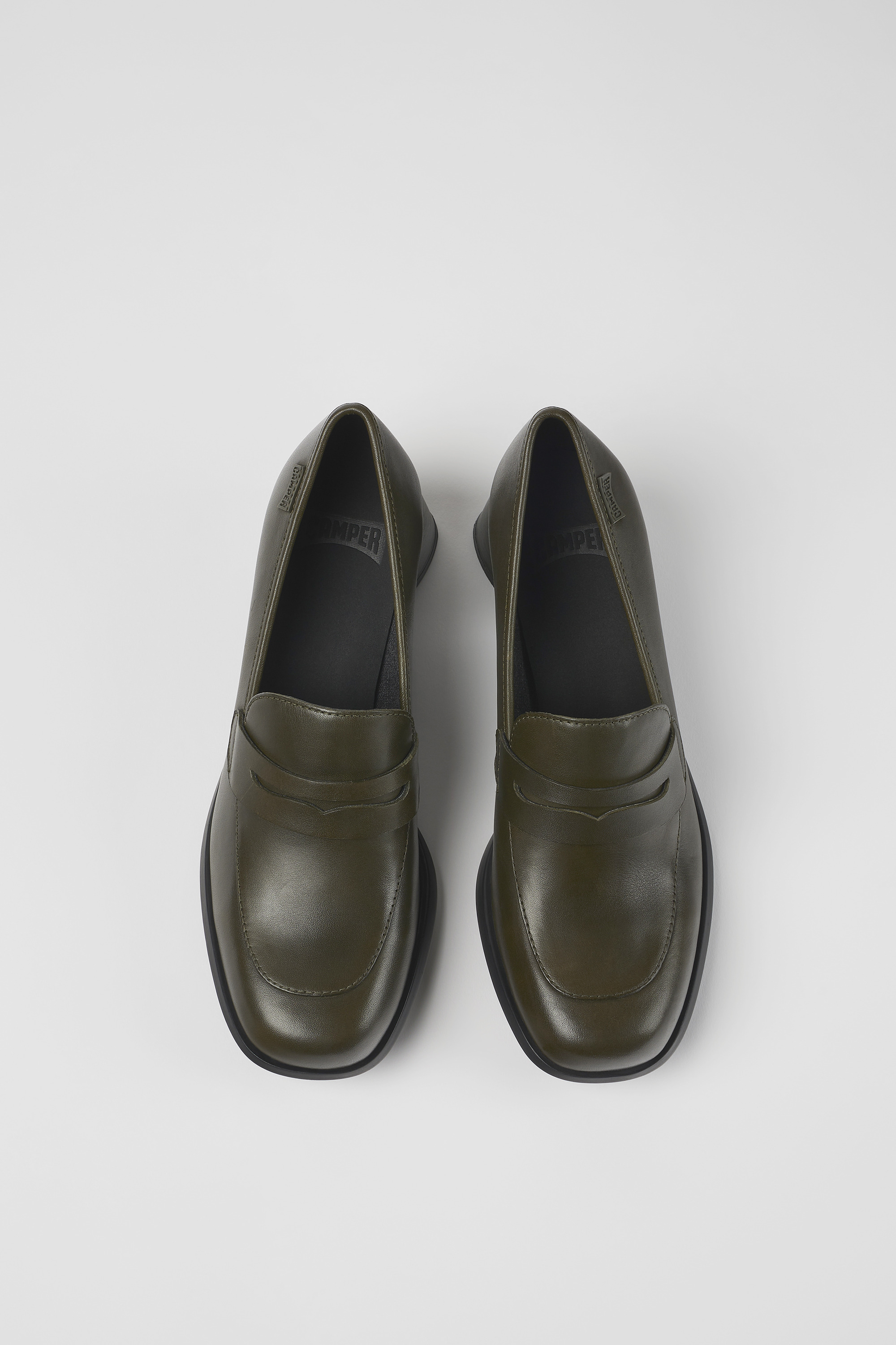 Kiara - Green leather heels