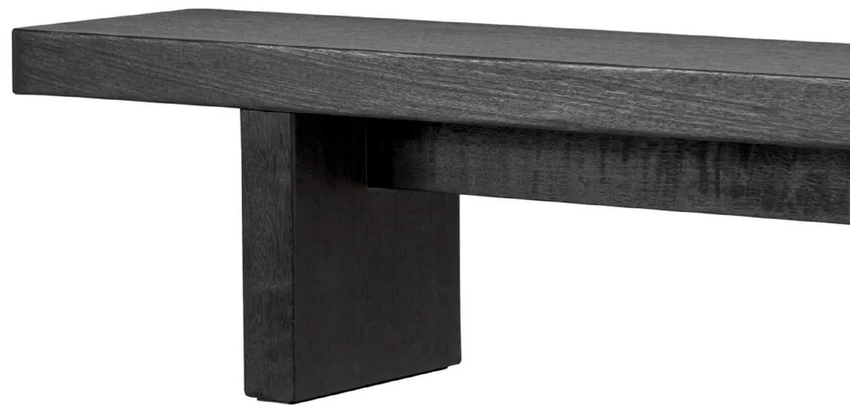 Casa Padrino mesa de centro de lujo negro 240 x 35 x A. 41 cm - Mesa de sal¨®n enorme de madera maciza - Muebles de sal¨®n - Muebles de hotel - Muebles de lujo - Interiores de lujo