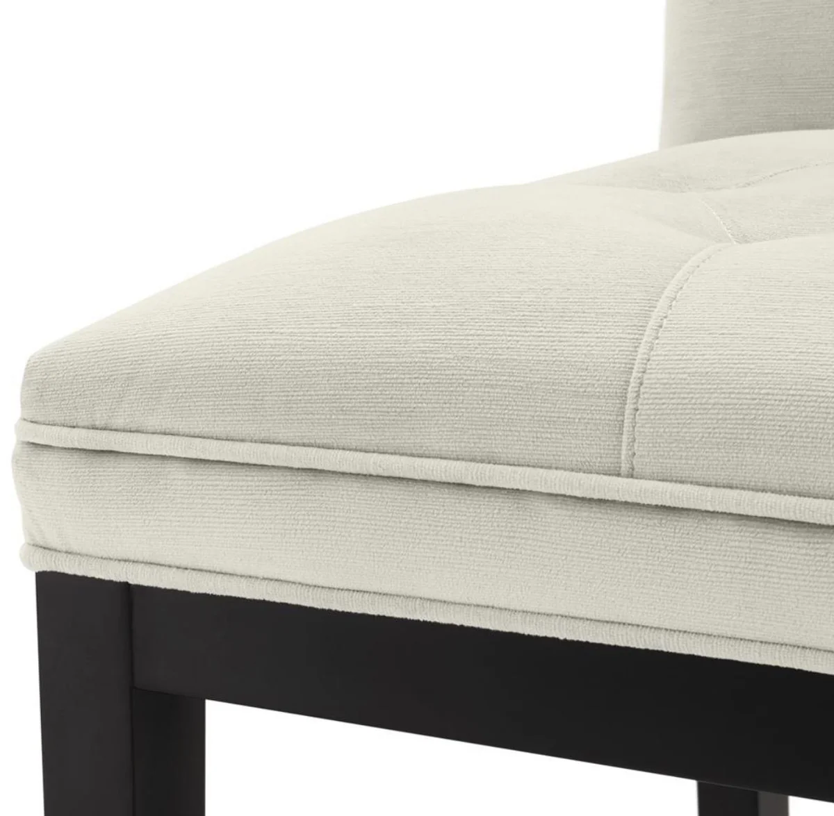 Casa Padrino silla de bar de lujo gris claro / negro 51 x 63 x H. 110 cm - Hotel Restaurant Club Muebles