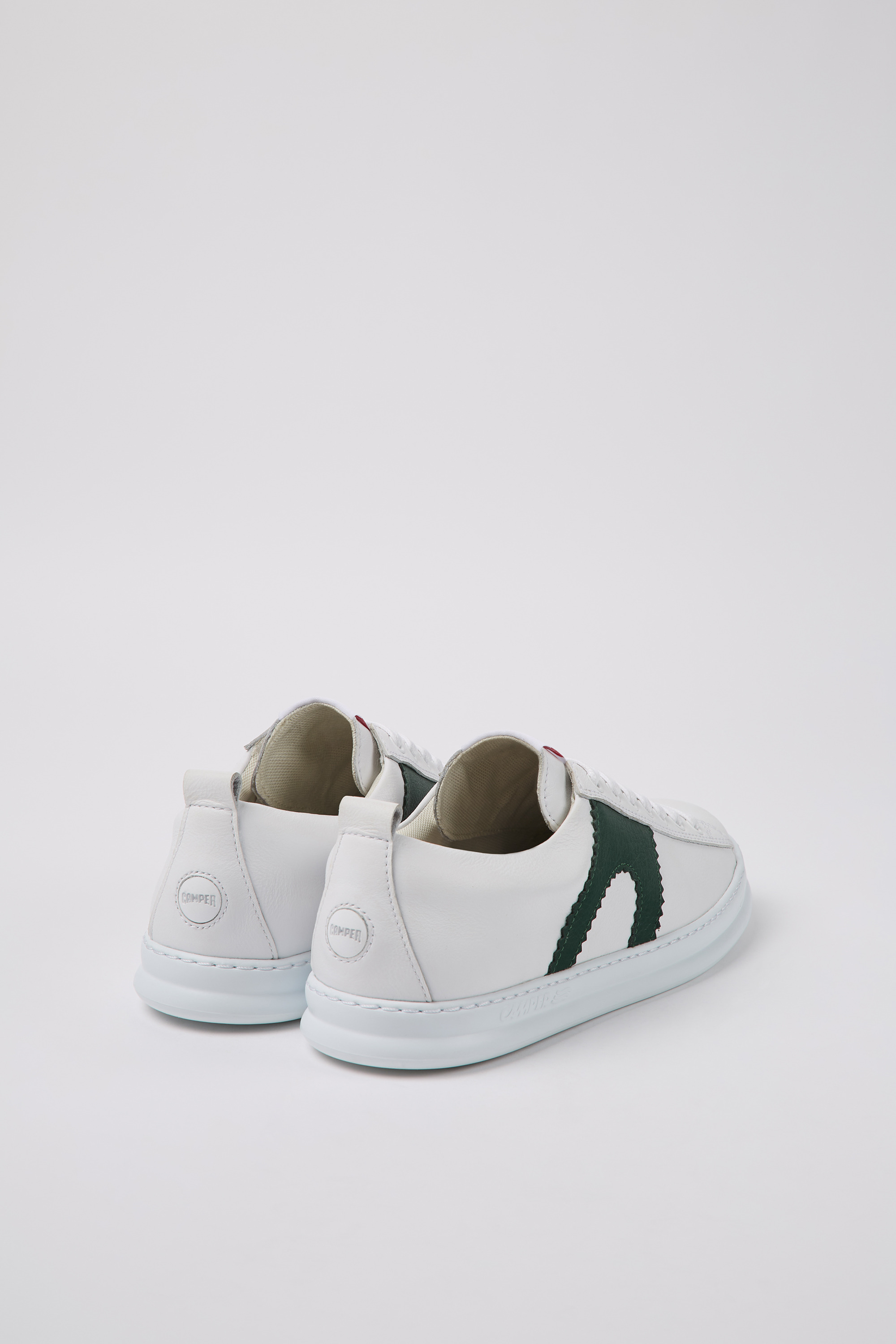 Runner - White leather sneakers for men