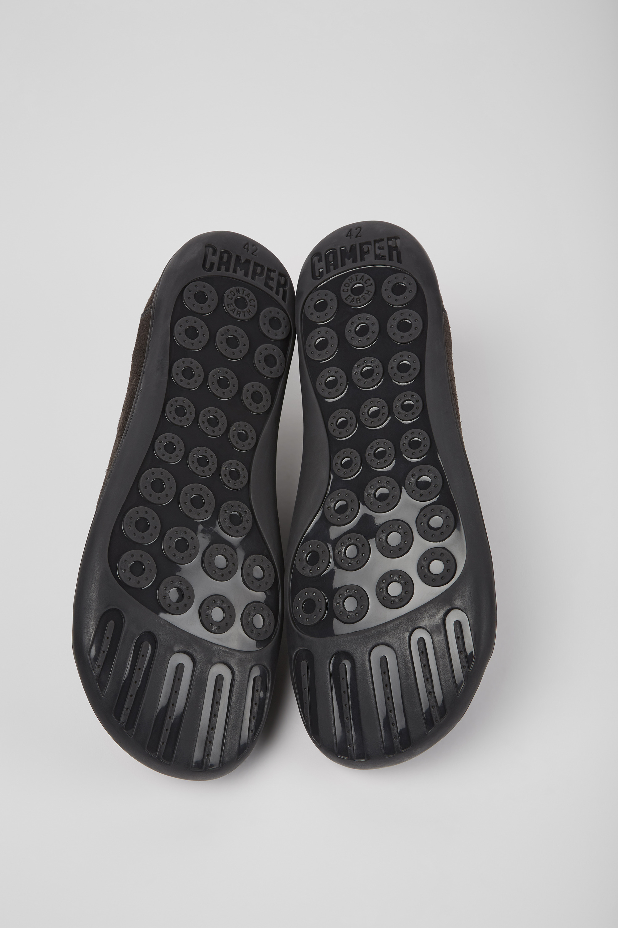 Peu - Gray nubuck shoes for men