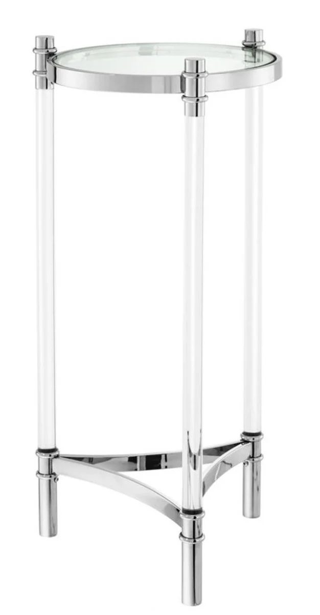 Casa Padrino mesa de centro de dise?o de plata de 41 x 90,5 cm H. - mesa auxiliar de lujo