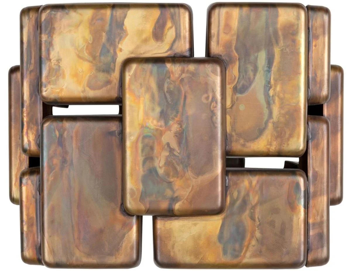 Casa Padrino lámpara de pared de diseño latón oxidado 25 x 21 x A. 18 cm - Colección de Lujo