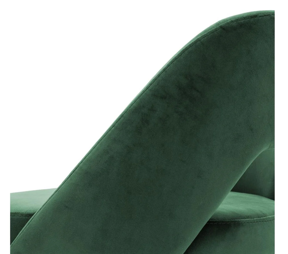 Casa Padrino taburete de bar de lujo verde / negro 50 x 50 x H. 90 cm - Taburete de Bar de Lujo con Respaldo