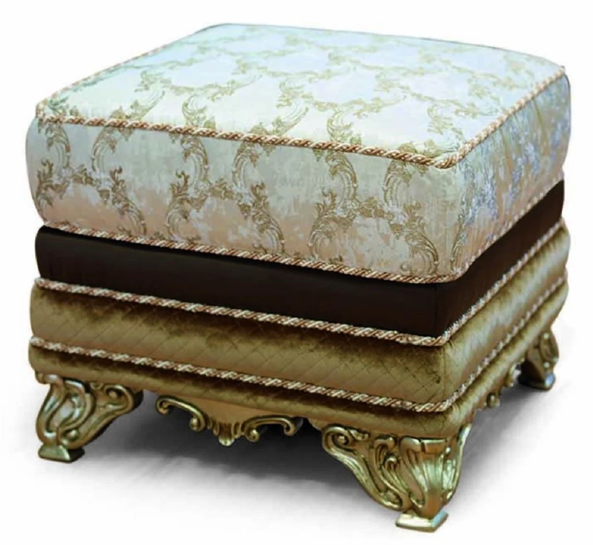 Casa Padrino taburete barroco de lujo A. 48 cm - Muebles barrocos - Hecho en Italia