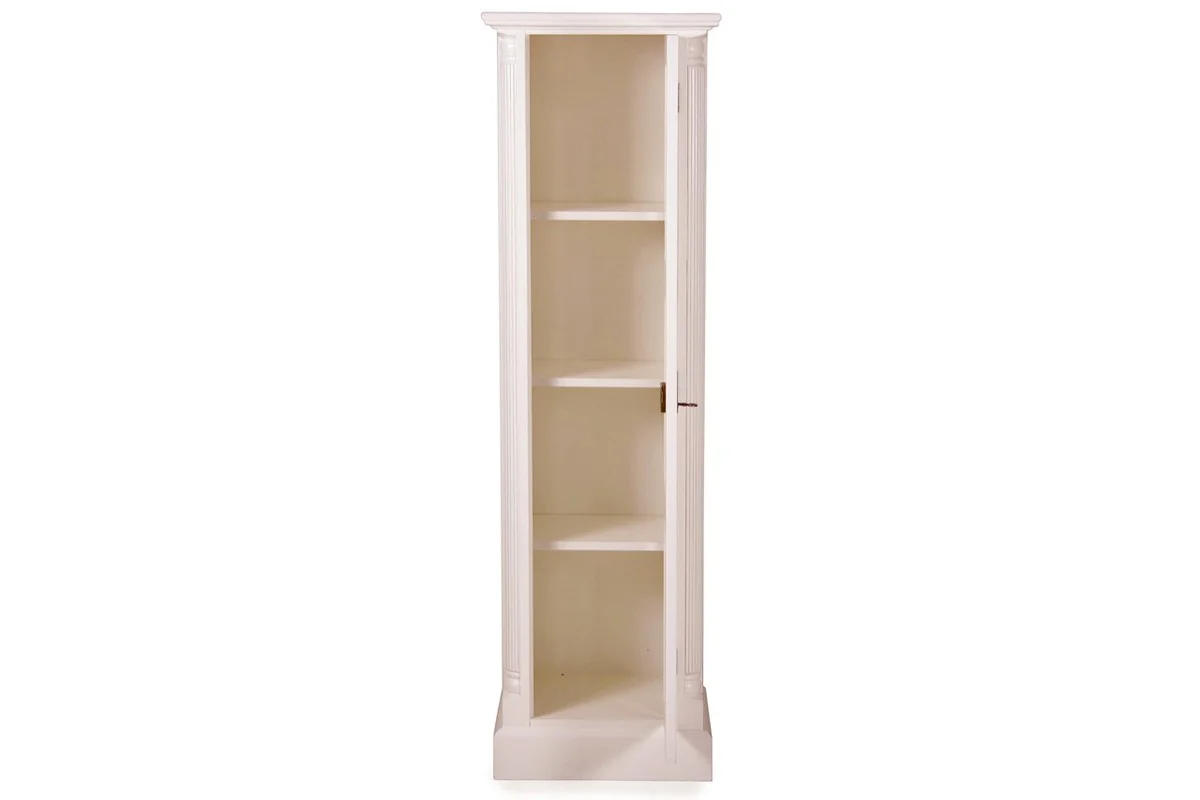 Armario de archivador Casa Padrino Country blanco 50 x 40 x H. 166 cm - Muebles de estilo country