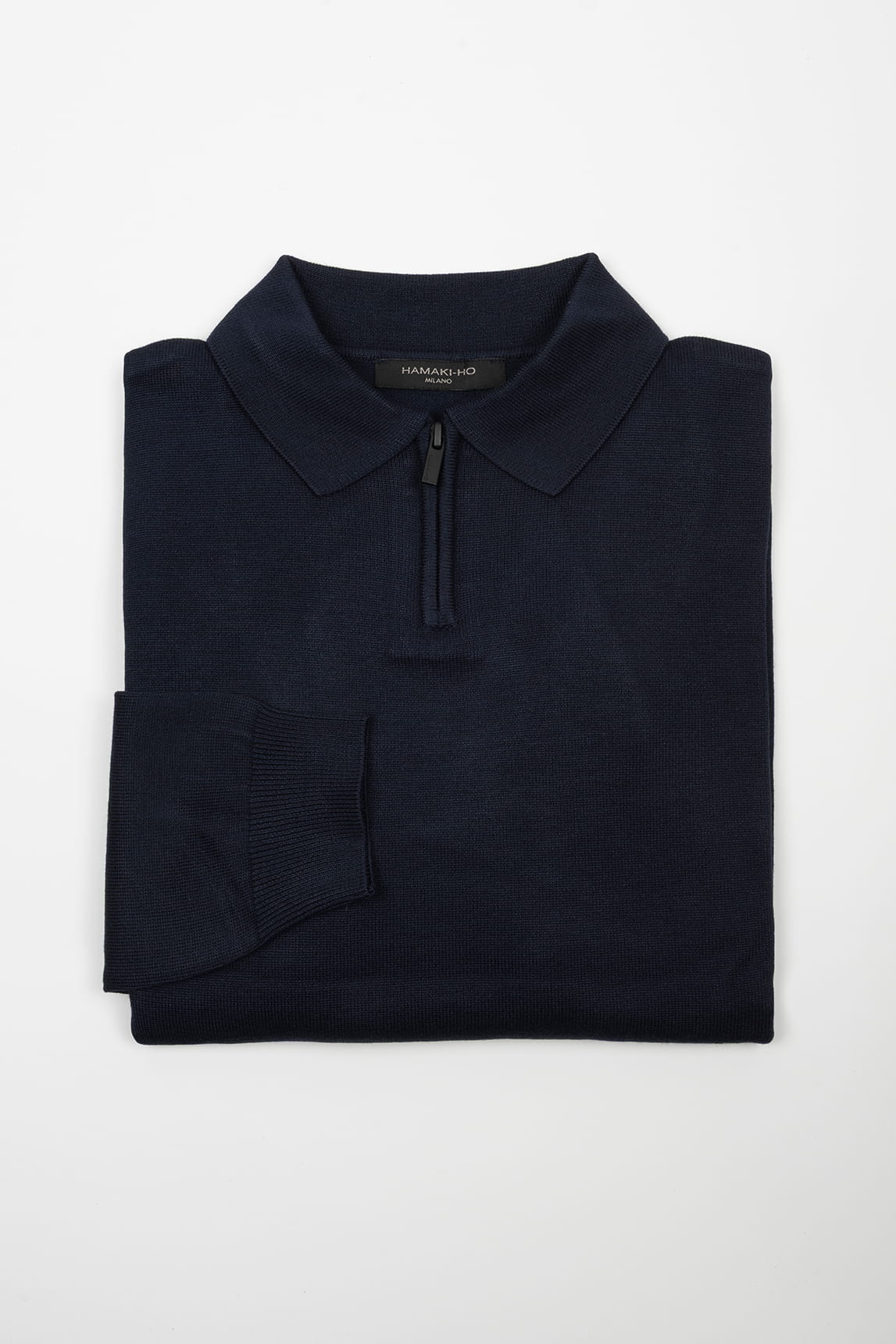 Rivera-spain Jersey cuello polo cremallera marino
