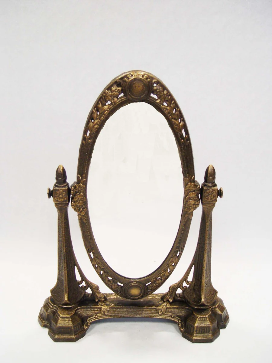 Casa Padrino Make-up mirror made of wrought iron - H 43 cm - heavy version