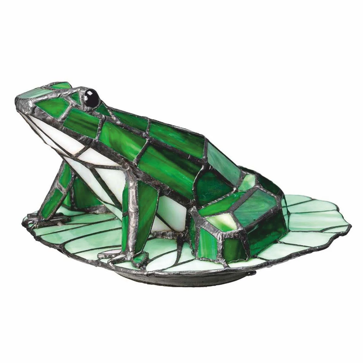 Casa Padrino l¨¢mpara de mesa LED Tiffany de lujo rana verde - Luces Decorativas Tiffany