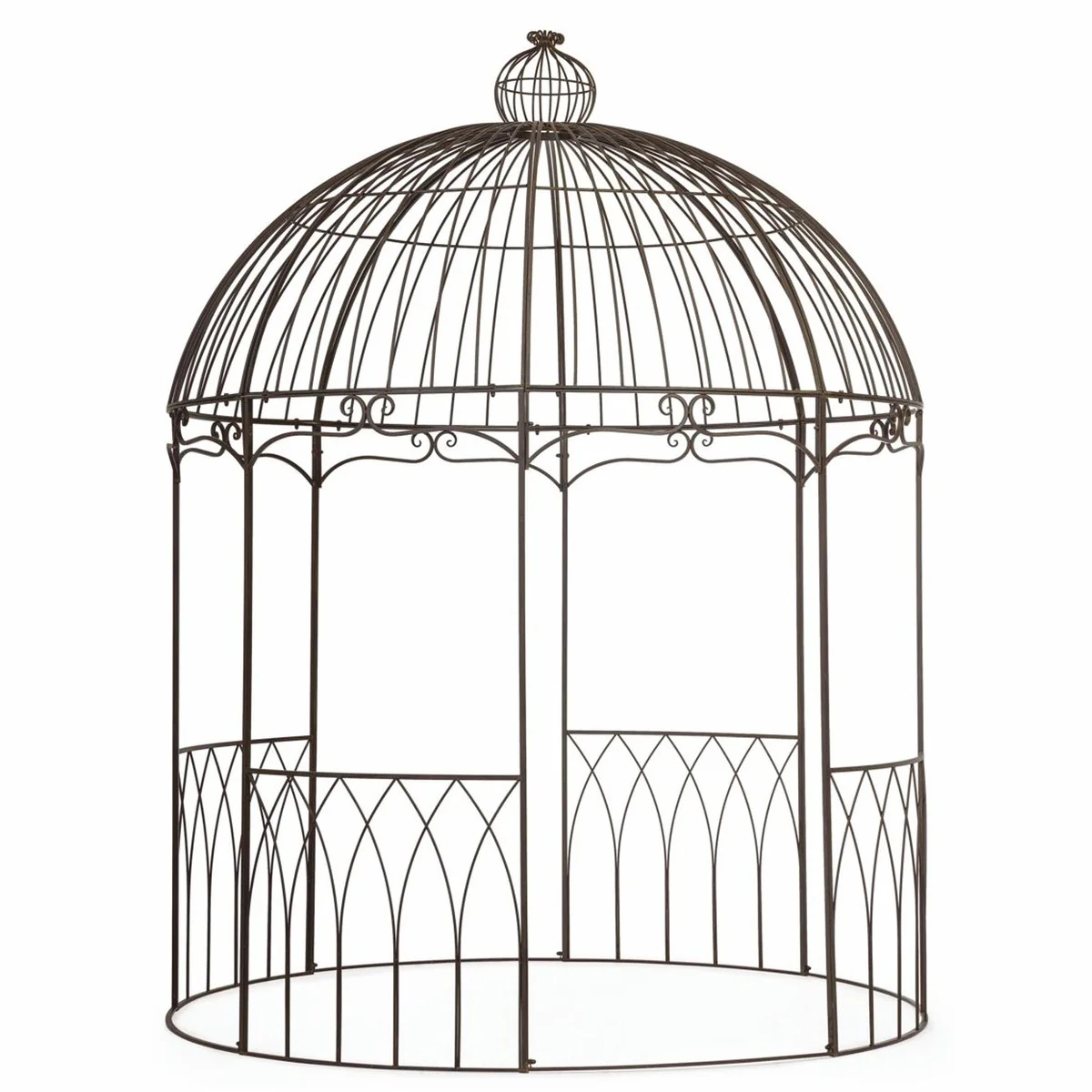 Casa Padrino Cenador Art Nouveau Marr¨®n ? 260 x Al. 340 cm - Accesorios de Jard¨ªn