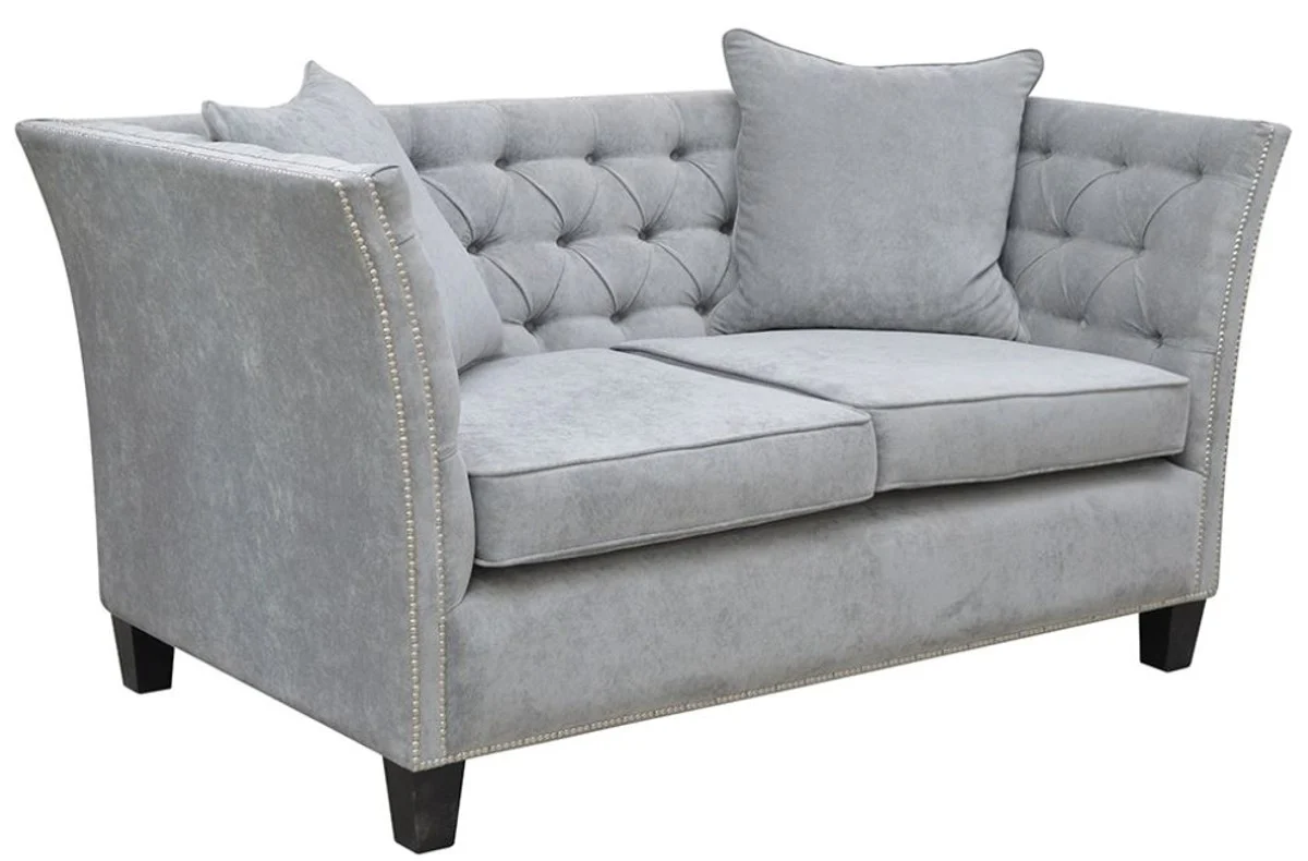 Casa Padrino Sof¨¢ de Terciopelo Chesterfield de Lujo con Cojines 174.5 x 91 x A. 86 cm - Varios Colores - Muebles de Sala - Muebles Chesterfield
