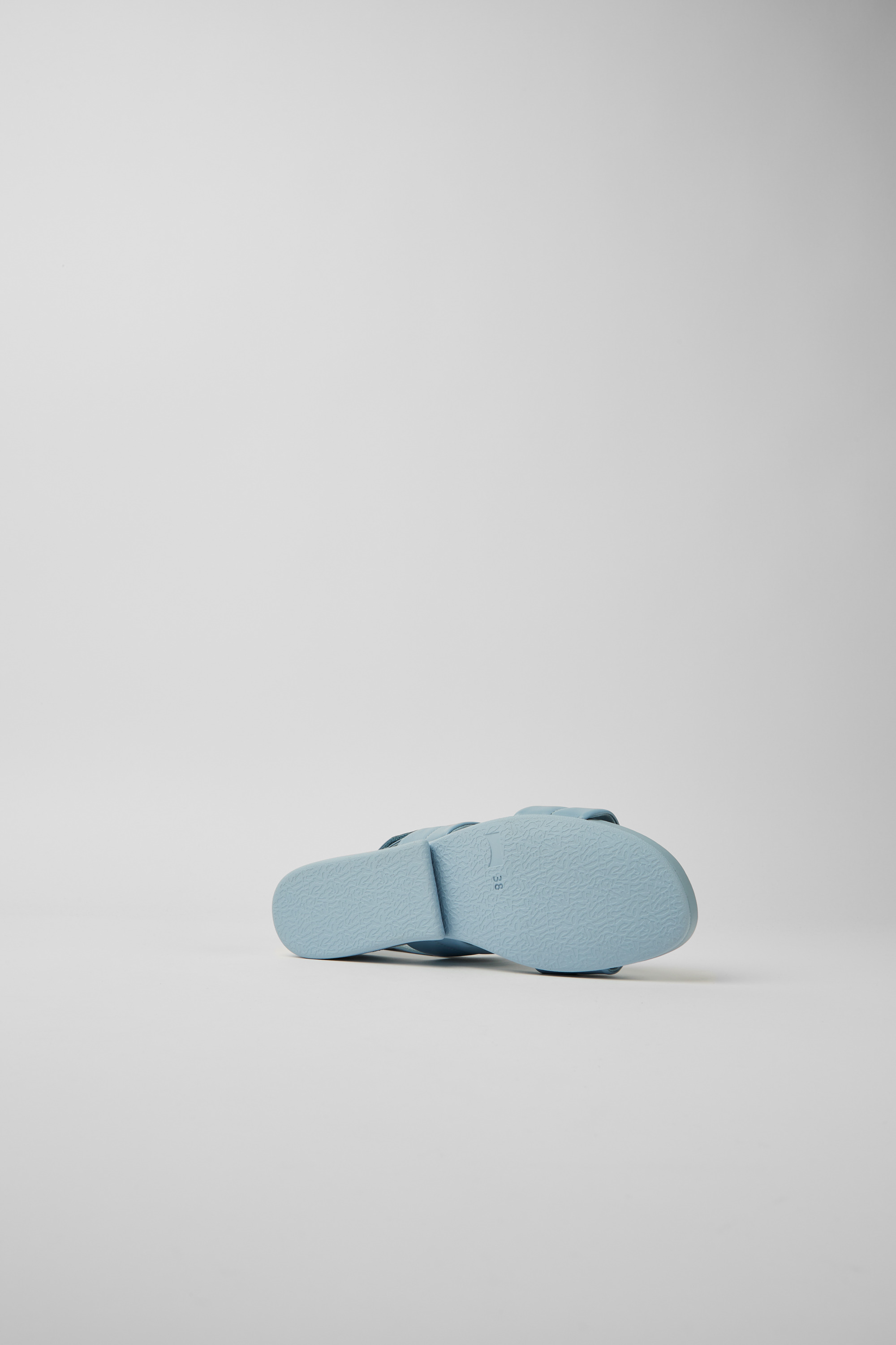 Minikaah - Blue leather sandals for women