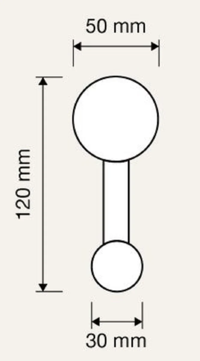 Casa Padrino conjunto de gancho para la ropa de lujo oro 5 x 12 cm - Ganchos para la Ropa de Lat¨®n con Cristal Swarovski