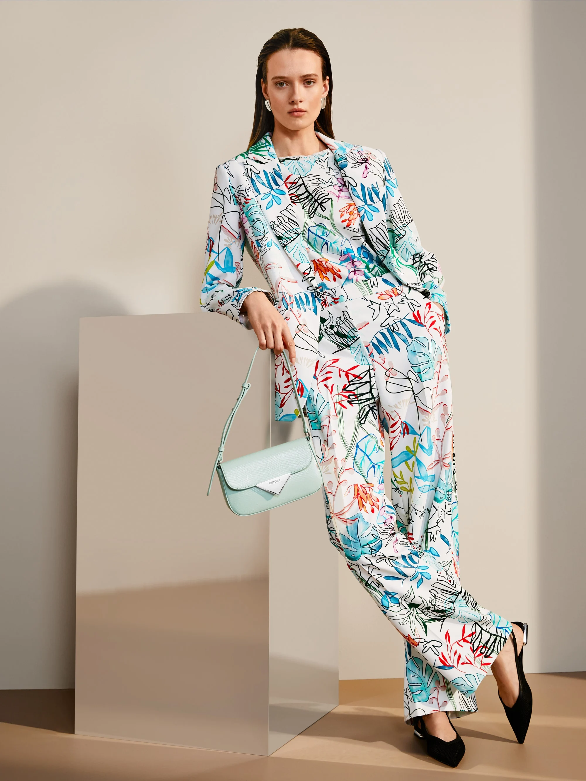 Marc-Cain Oversized T-shirt with leaf design