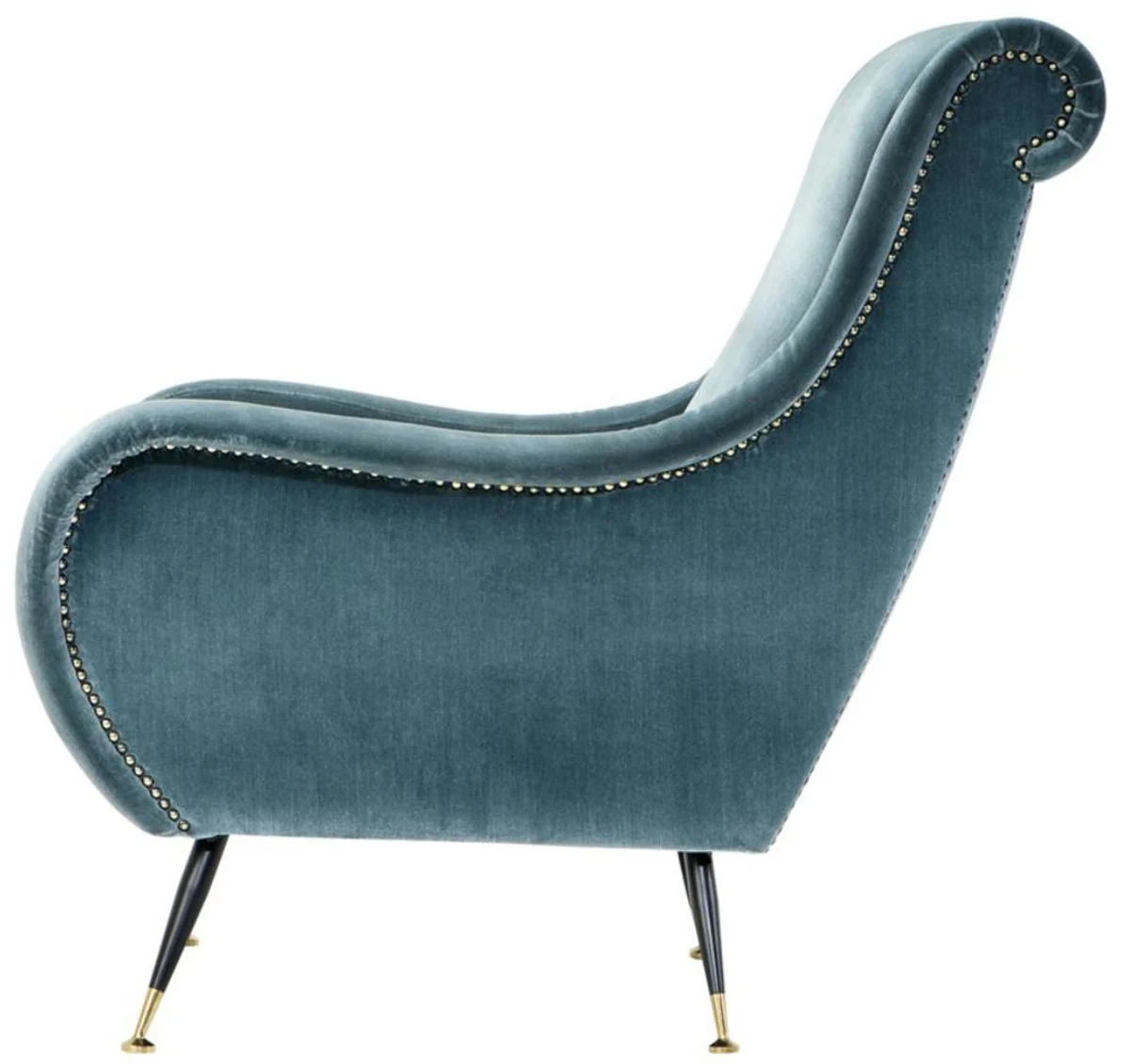 Casa Padrino Luxury Hotel Salon Sillón Turquesa 80 x 90 x H. 88 cm - mobiliario de sala de estar