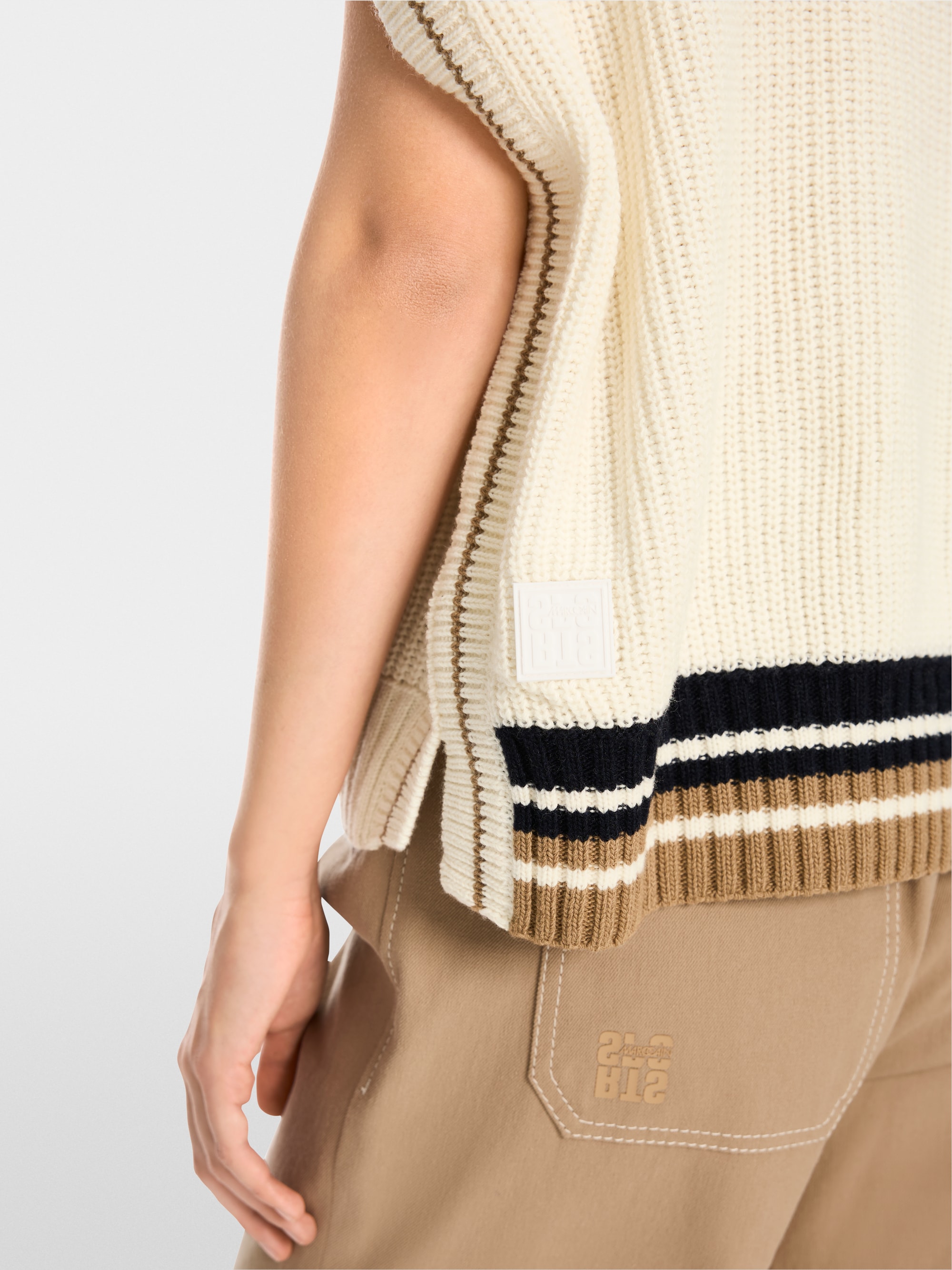 Marc-Cain Wide tank top – Knitted in Germany