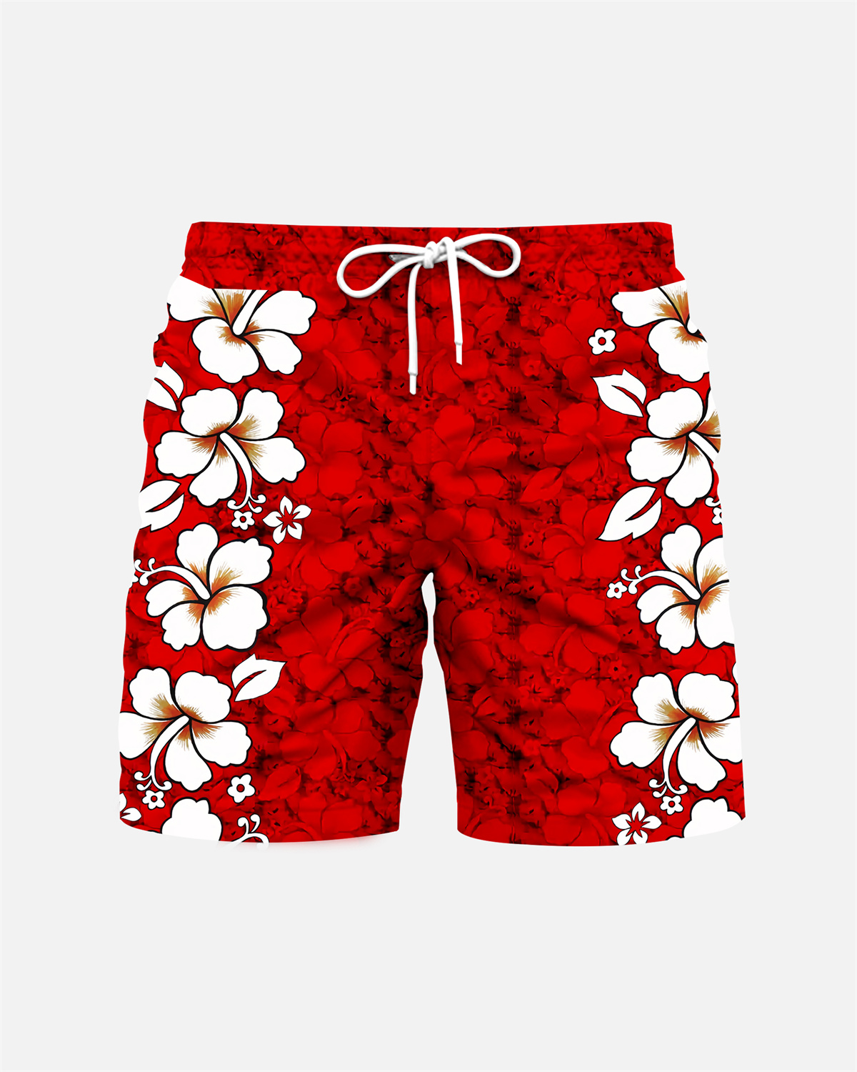 Suitmens Men's Men's Tiki Style Hawaiian Vacation Print Three-Piece Set 031