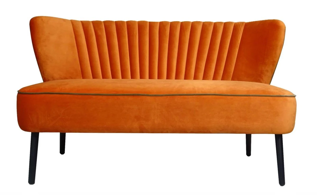 Casa Padrino sof¨¢ de la sala de estar de lujo naranja 129 x 75 x H. 73,5 cm - Muebles de Dise?o