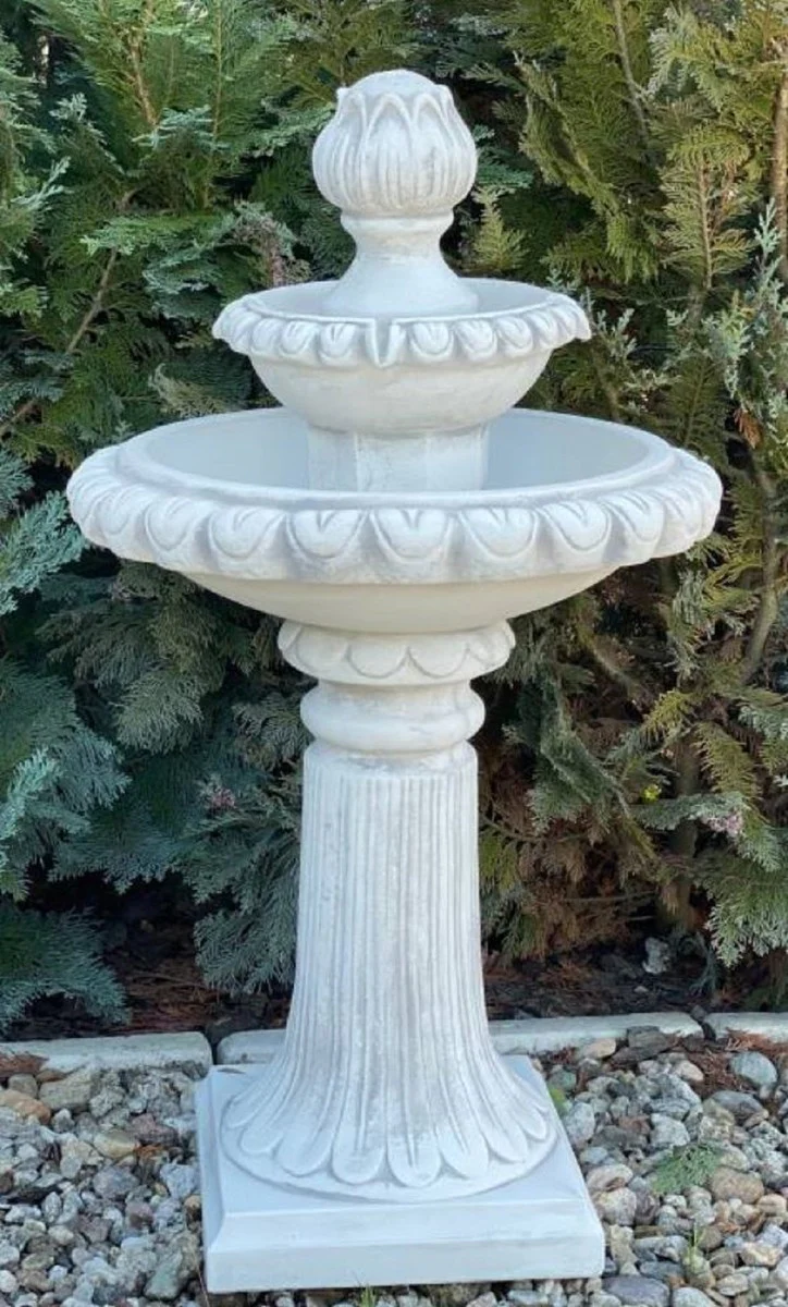 Casa Padrino Fuente Barroco Blanco / Gris ? 51 x A. 91 cm