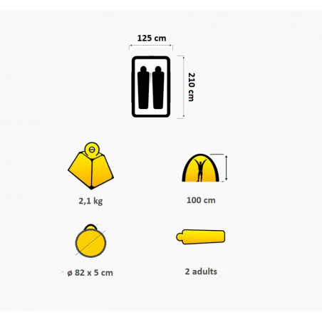 Tienda de campaña instantánea OZtrail BLITZ TENT 2P