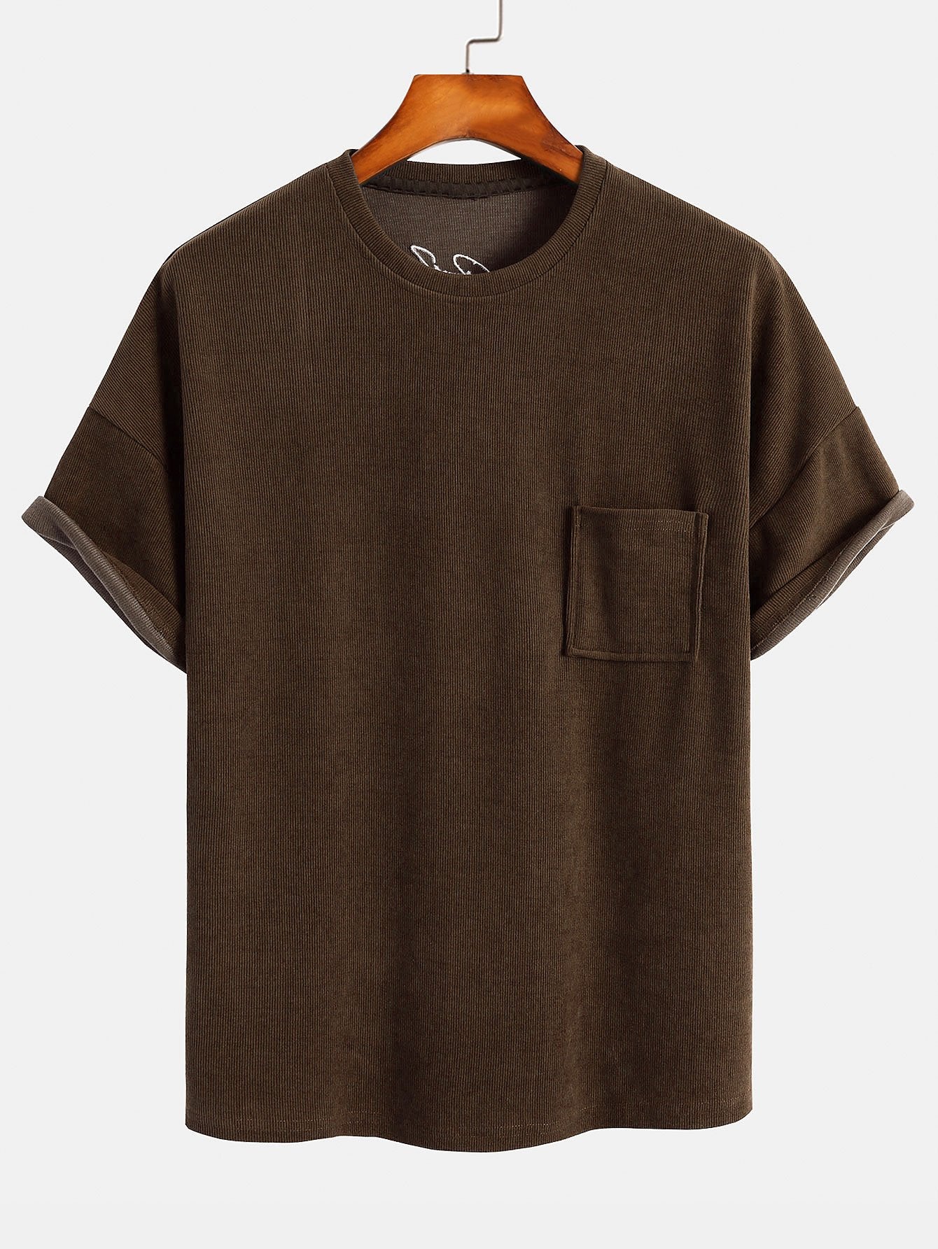 Dropped Shoulder Corduroy T-Shirt