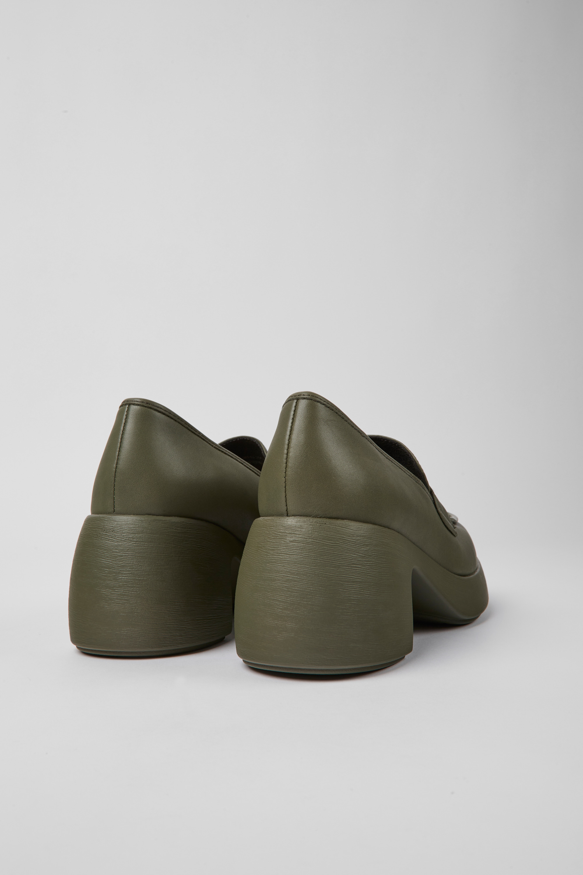 Thelma - Green leather shoes for women