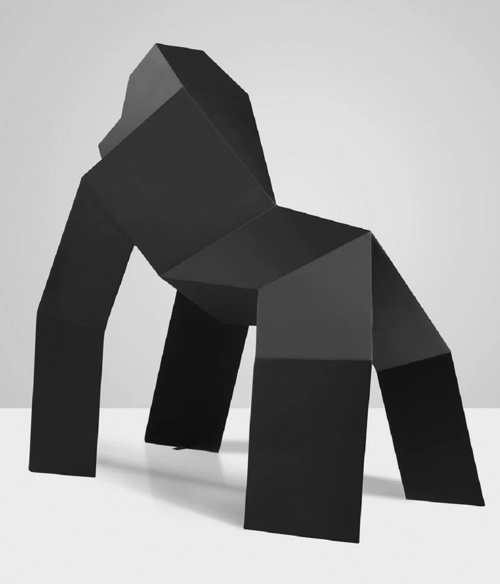 Casa Padrino escultura decorativa XXL gorila negro 175 x A. 170 cm