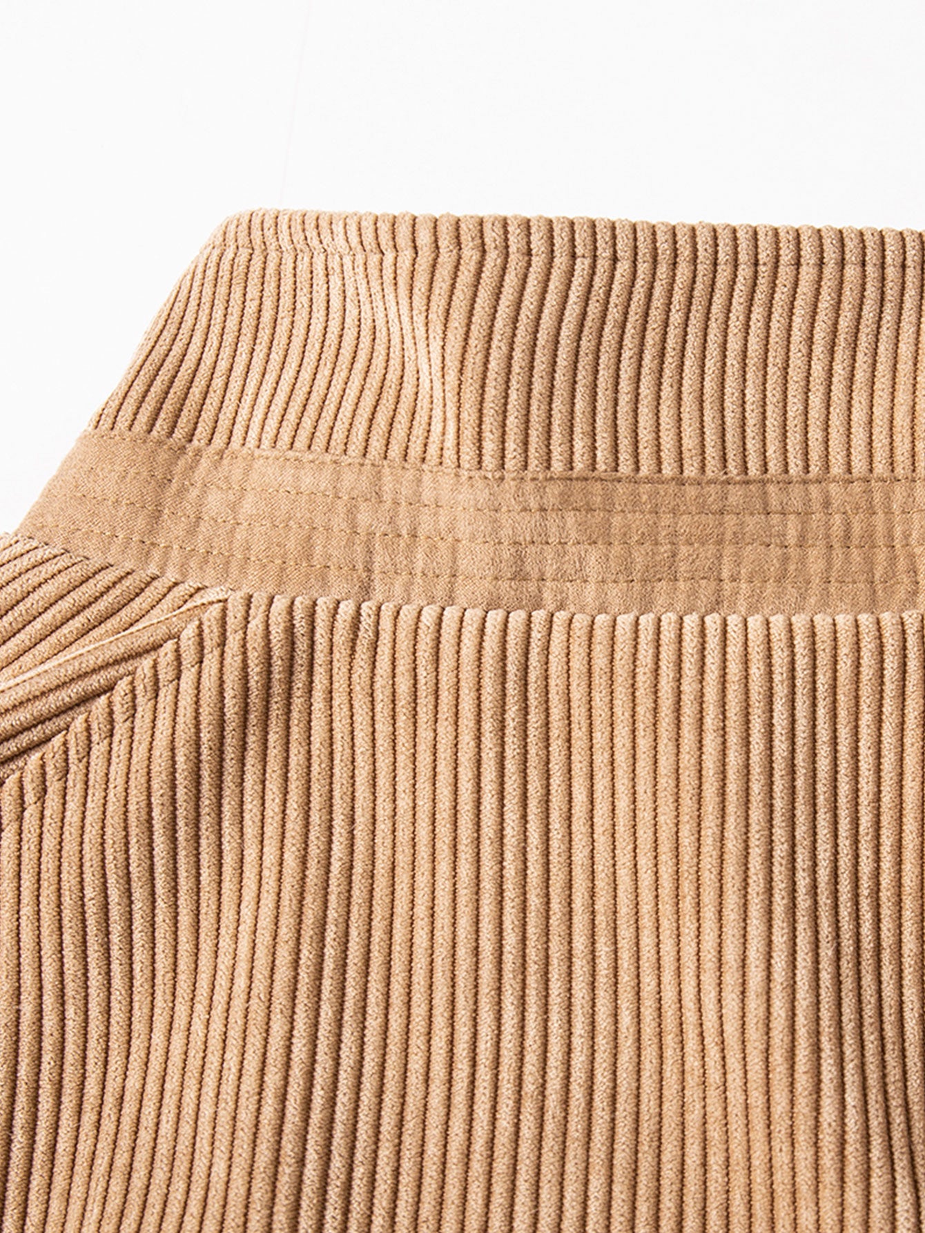 Corduroy Zip Up Bomber Jacket