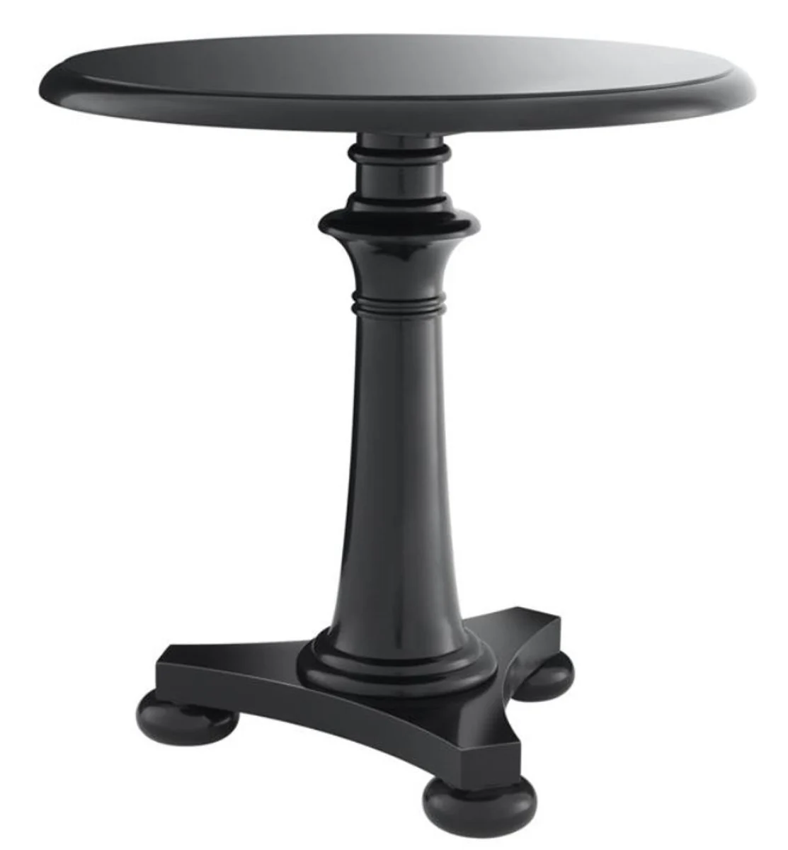 Casa Padrino Mesa de Lujo / Mesa de Acompañamiento Negro 75 x H. 75 cm - Colección Hotel