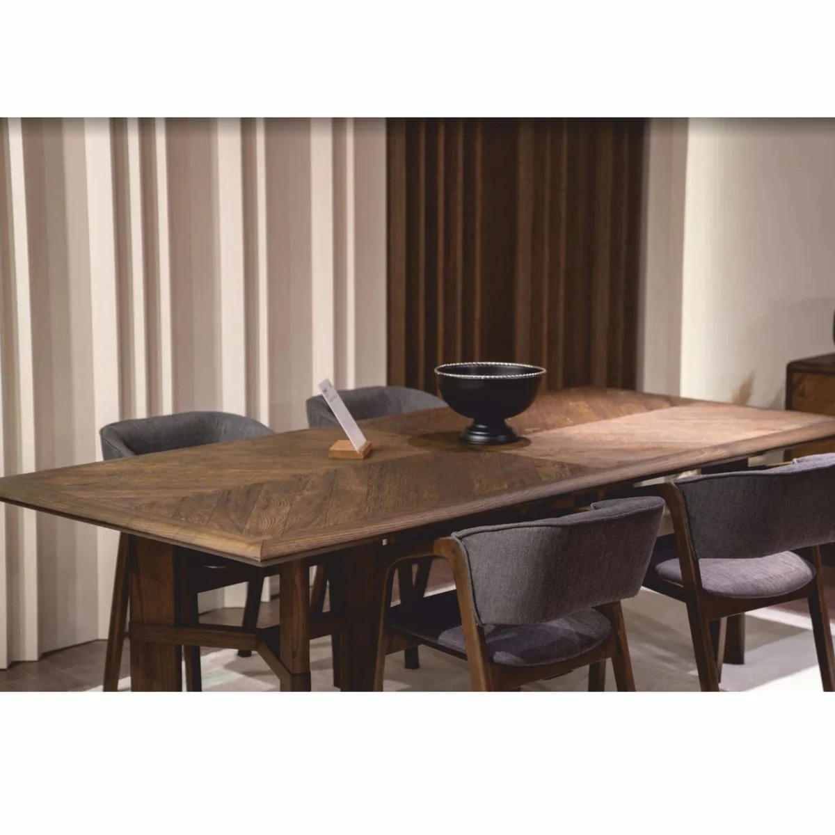 Casa Padrino mesa de comedor de lujo de madera maciza marr¨®n 200 cm - Muebles de comedor