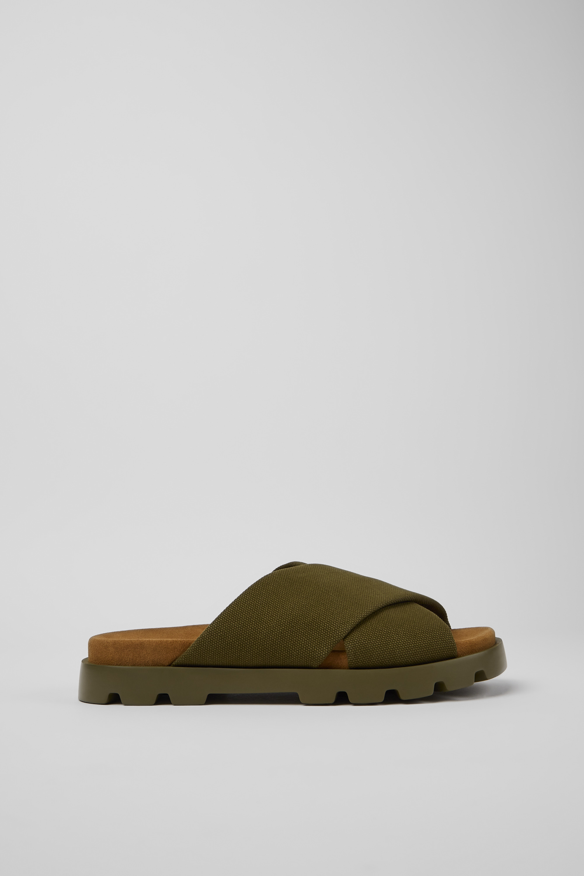 Brutus Sandal - Green recycled cotton sandals for men