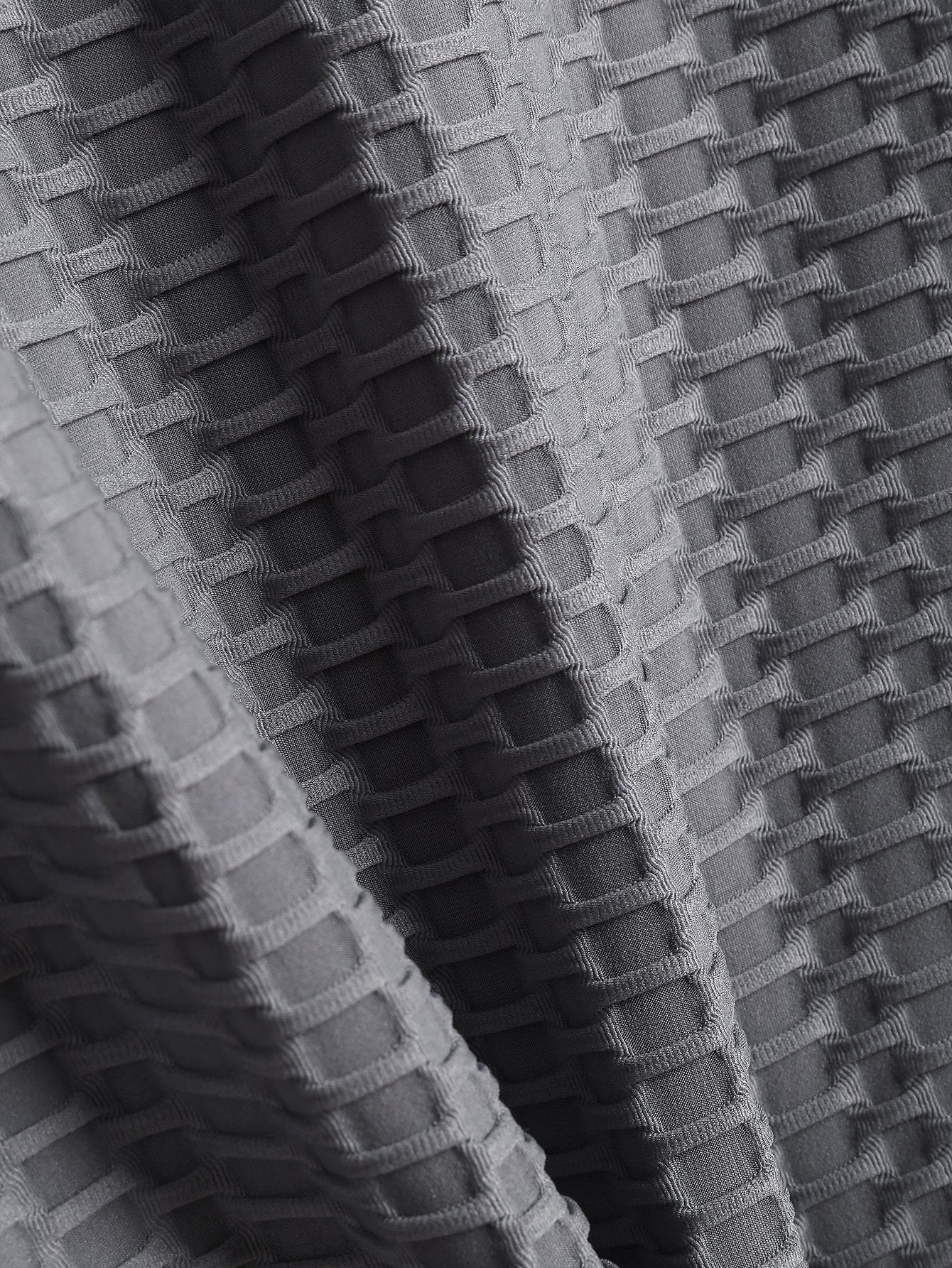 Long Sleeve Muscle Fit Knitted Textured Henley Shirt