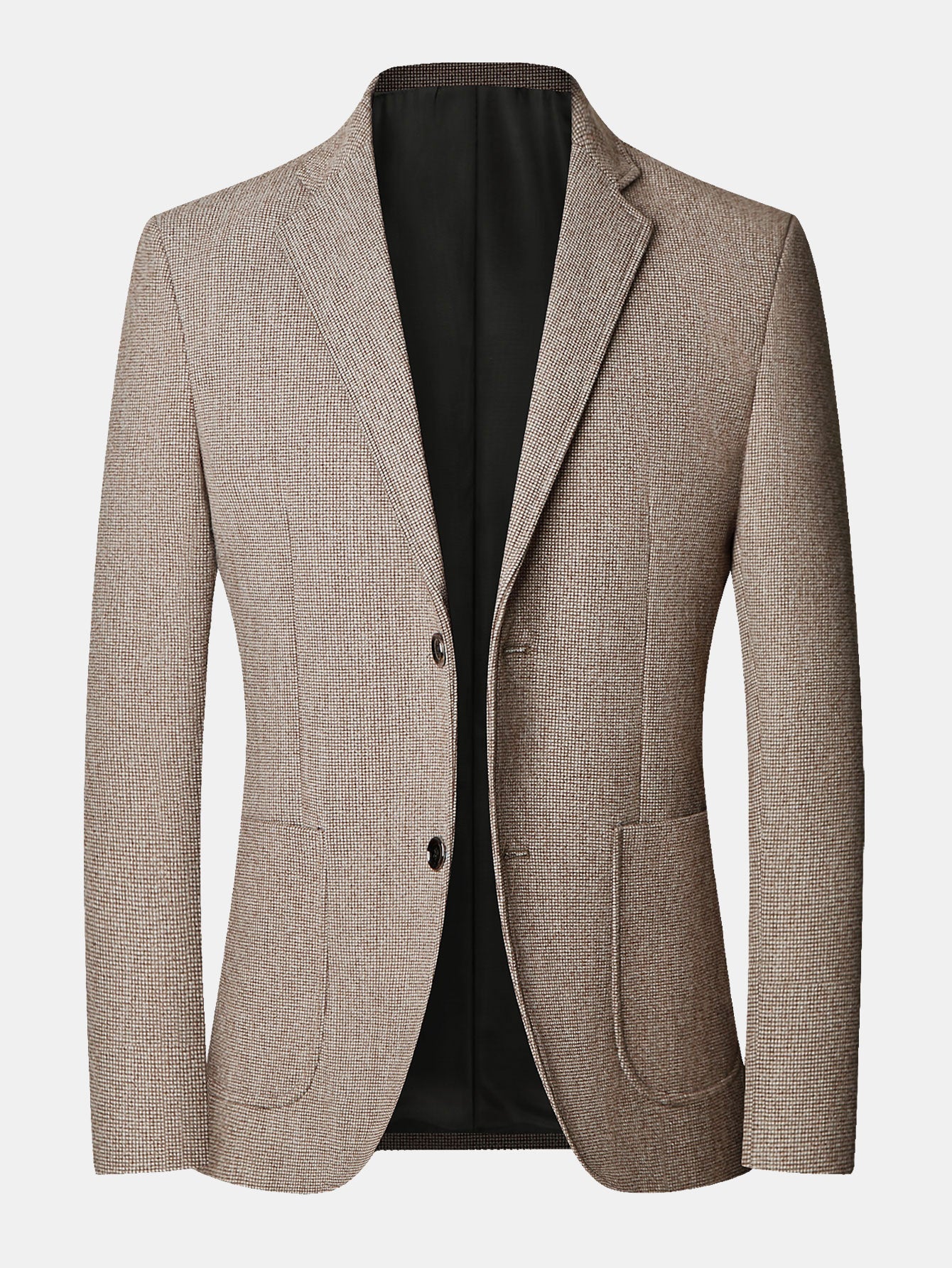 Wool Look Fine Check Blazer