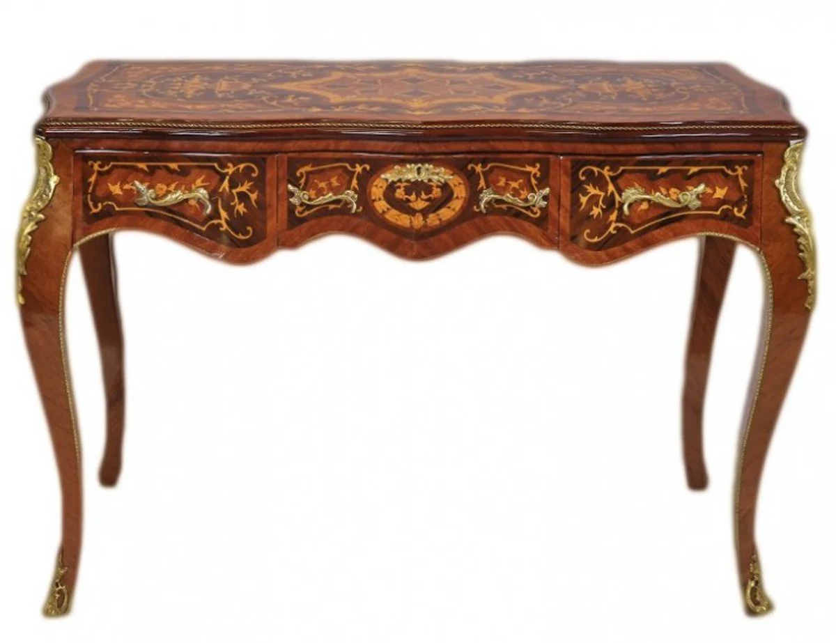 Casa Padrino luxury baroque desk mahogany secretary 120cm - Antique style