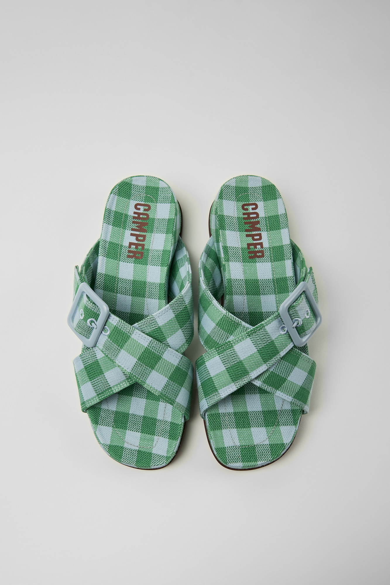 Atonik - Blue and green sandals for women