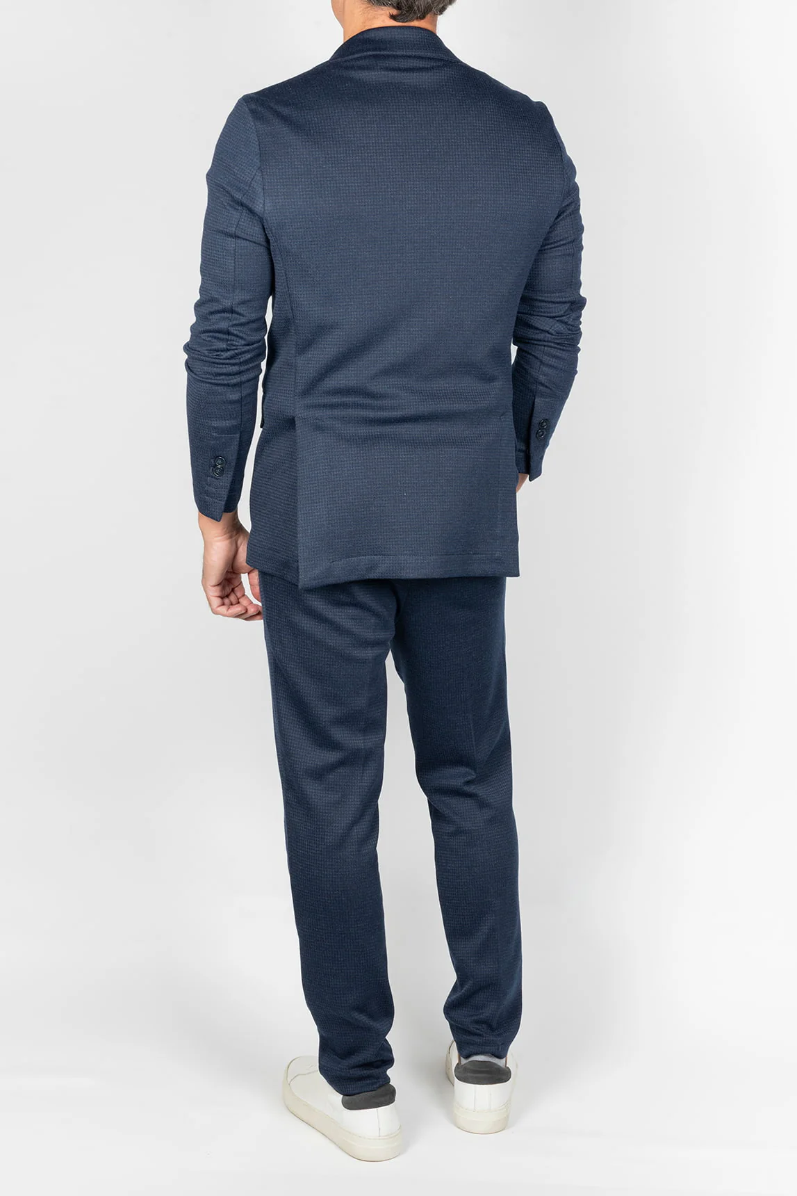 Rivera-spain Americana azul marino microtextura