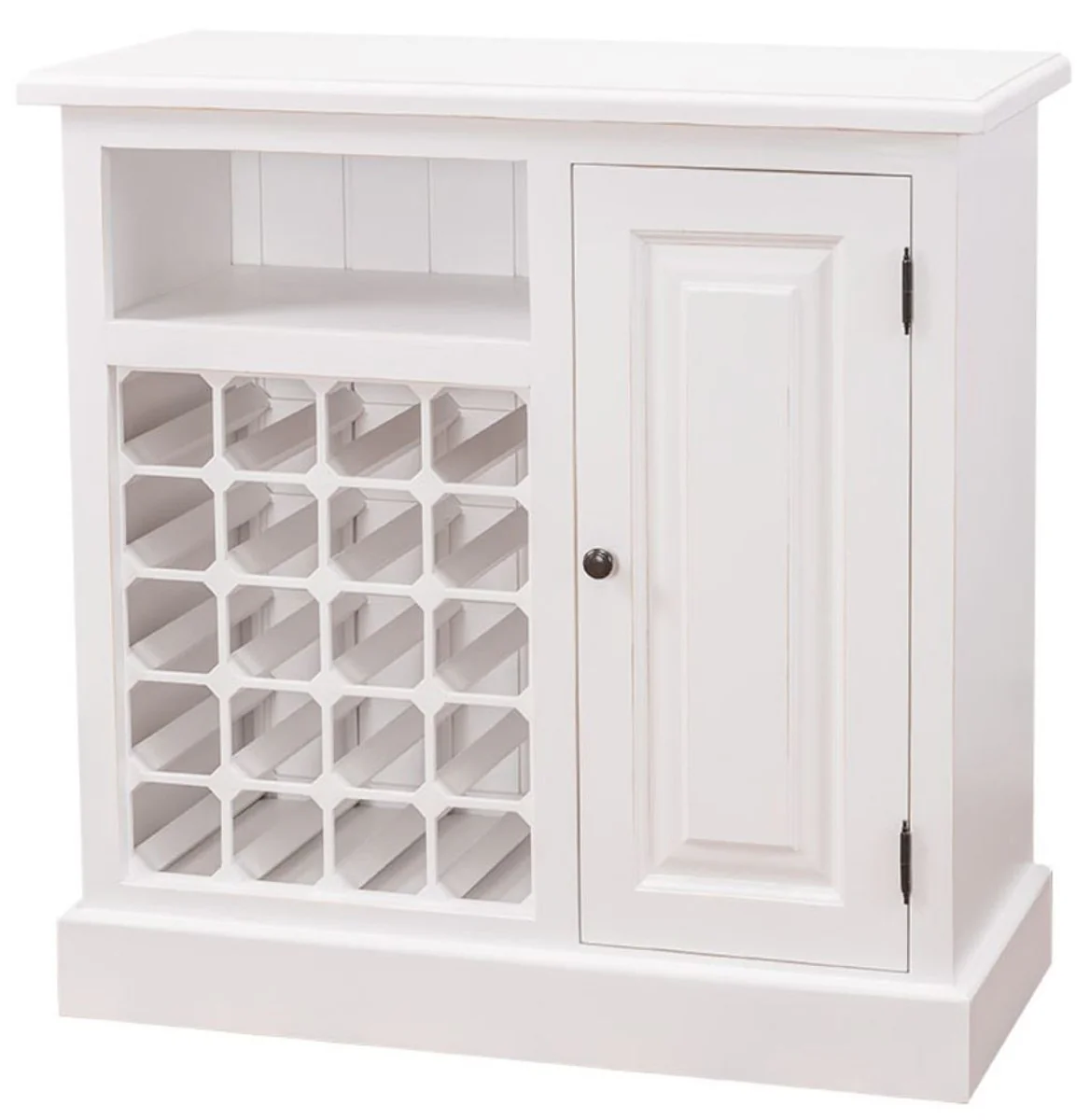 Casa Padrino Country Style Wine Cabinet White 90 x 41 x H. 90 cm - Country Style Furniture