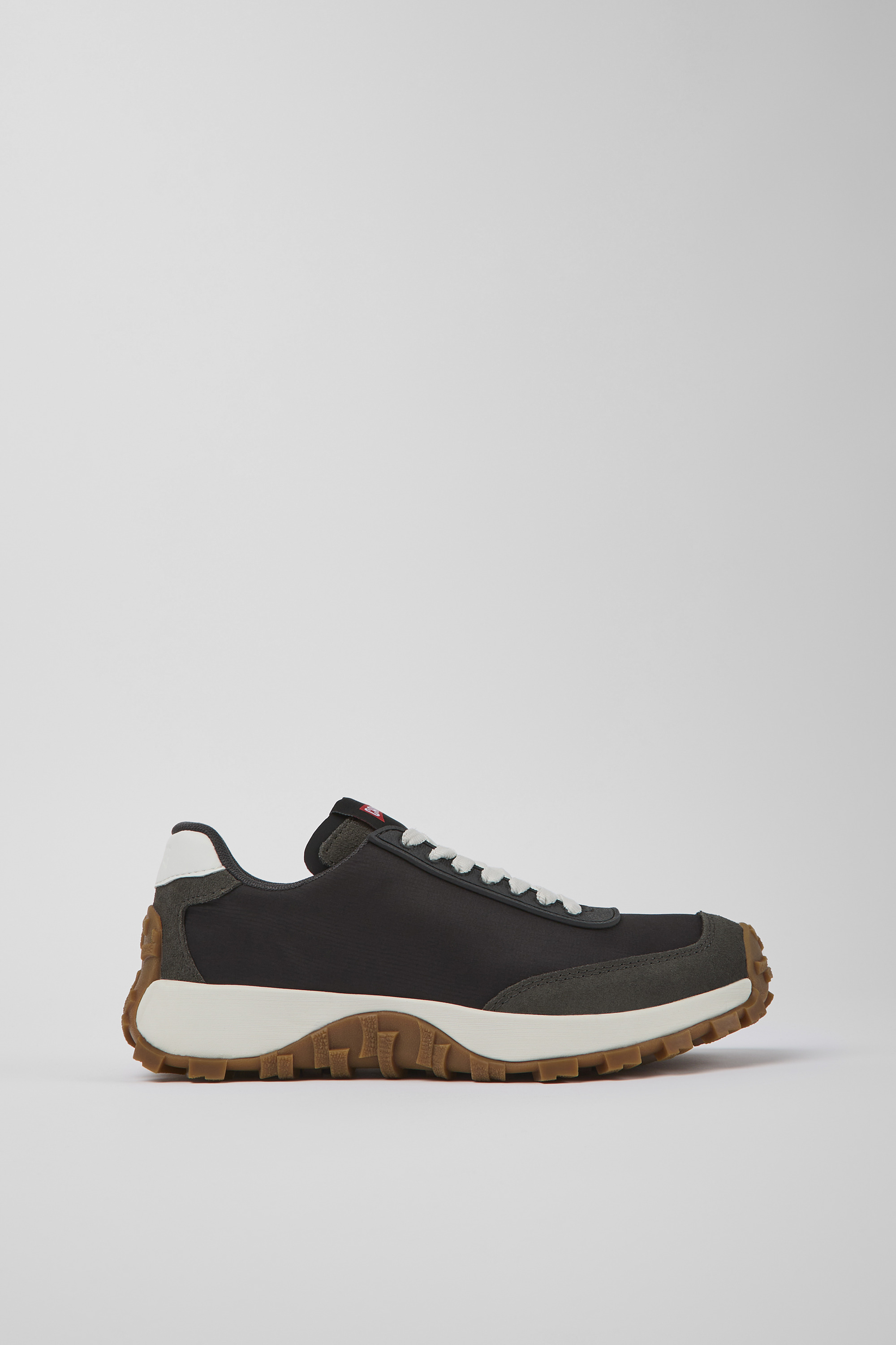 Drift Trail VIBRAM - Black recycled PET and nubuck sneakers for women