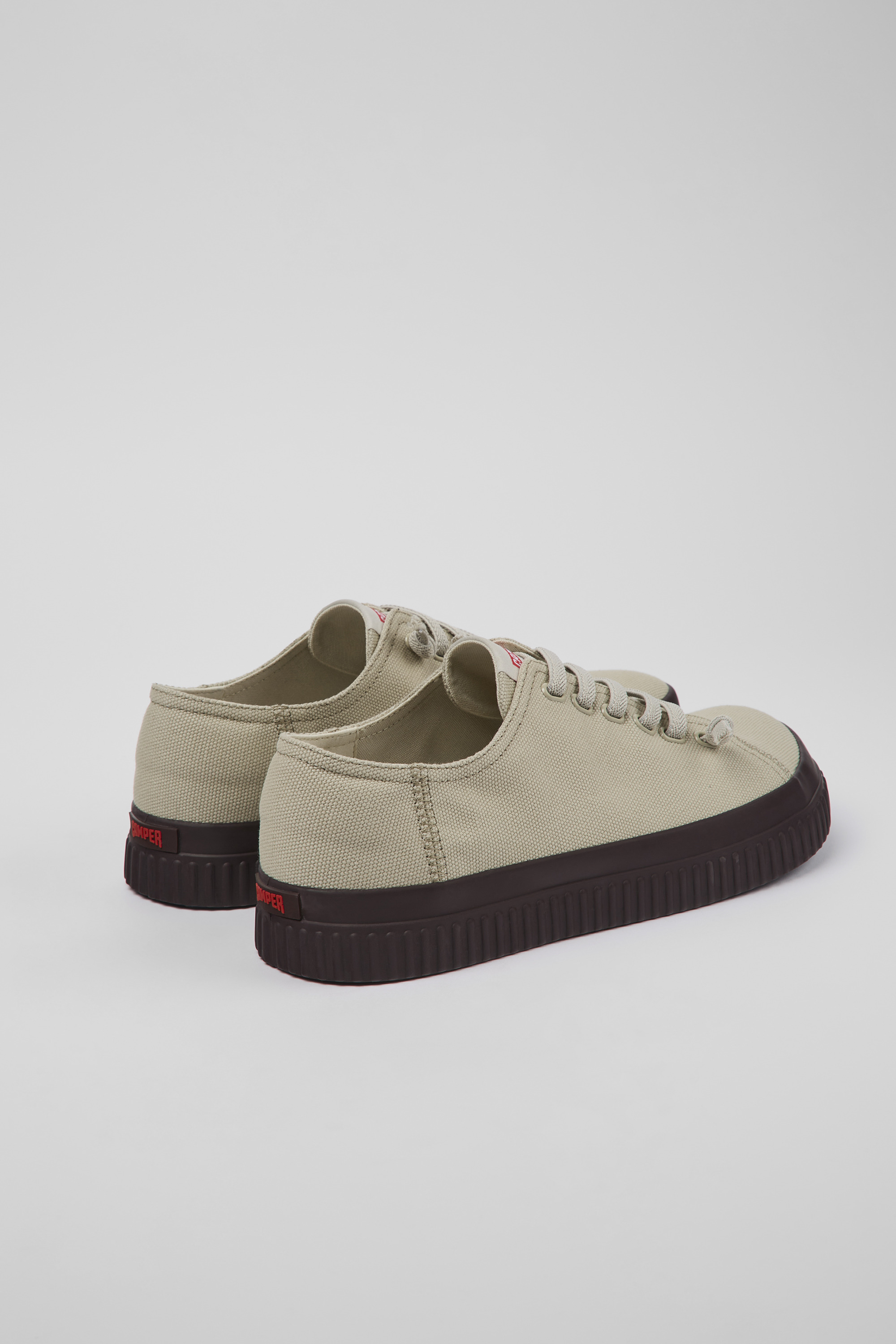 Peu Roda - Gray recycled cotton sneakers for men