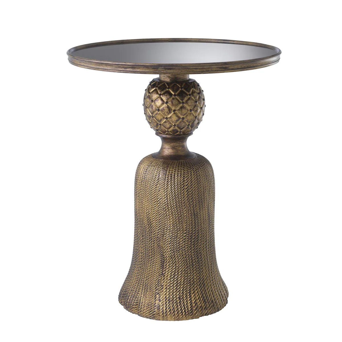 Casa Padrino Luxus Esstisch Antik Gold ? 60 x H. 74,5 cm - Luxus Wohnzimmerm?bel