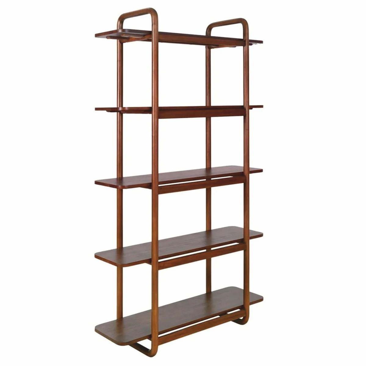 Casa Padrino armario de estanter¨ªa de lujo de caoba marr¨®n 120 x Al. 210 cm - Muebles de lujo