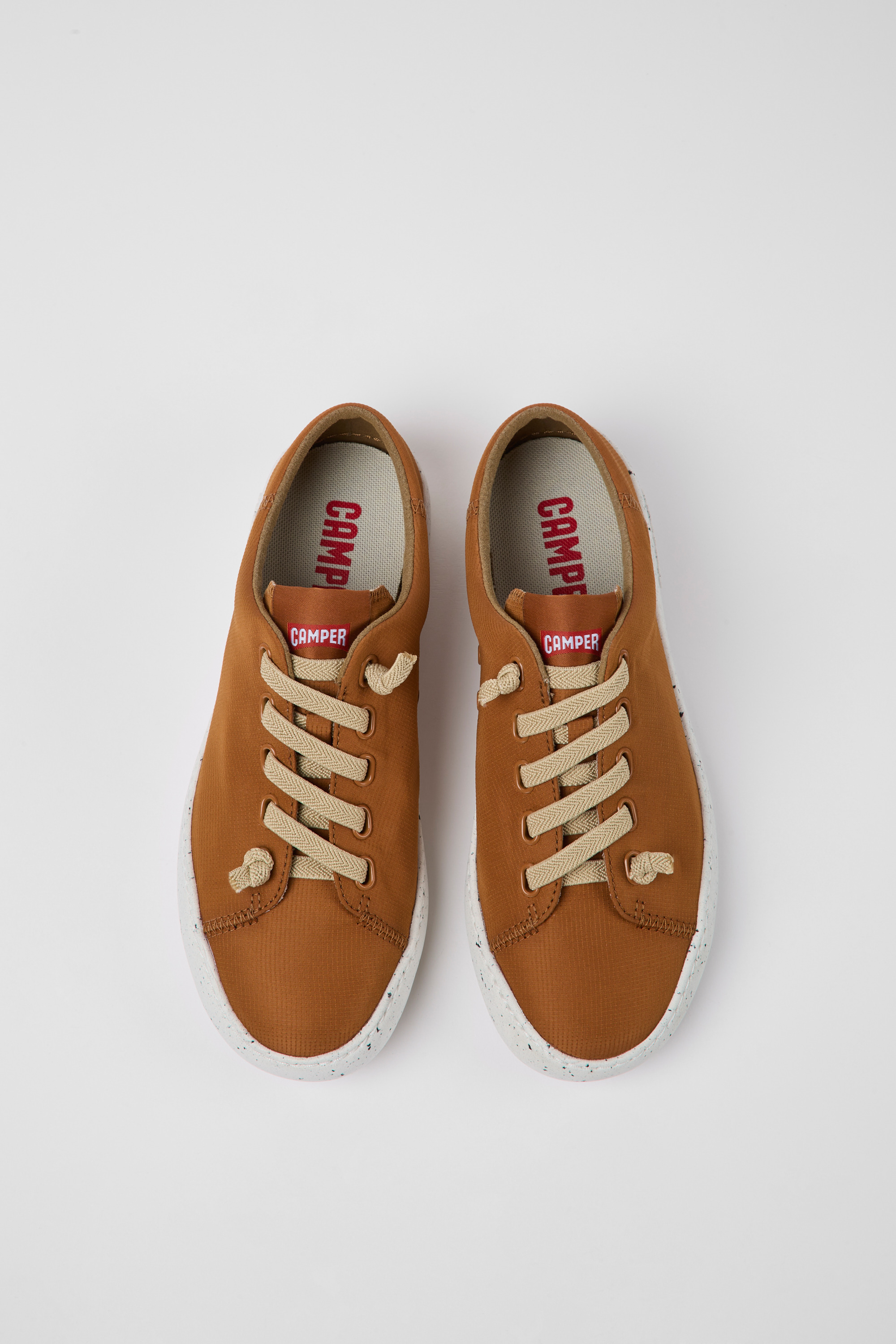 Peu Touring - Brown textile sneakers for women