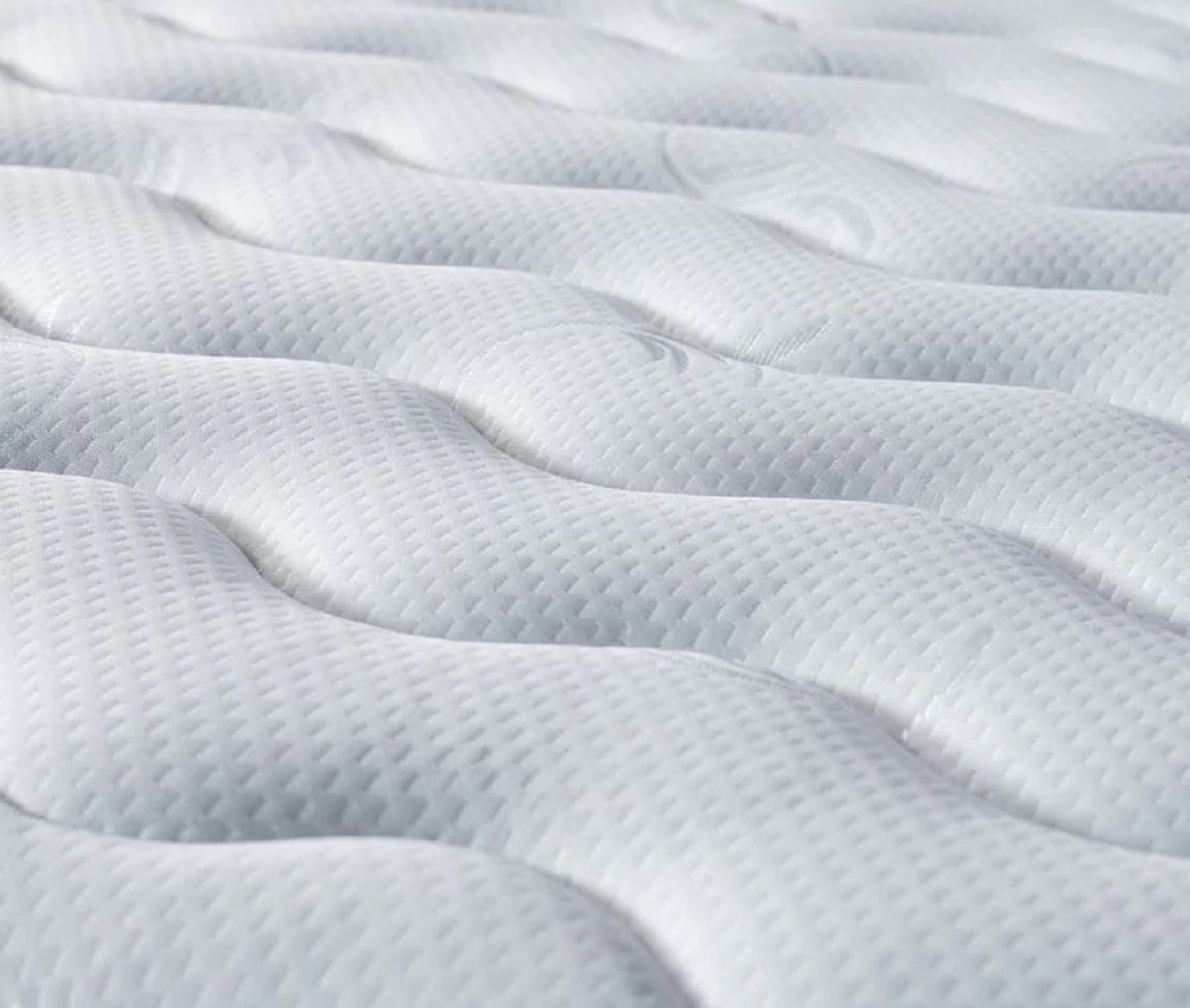 Casa Padrino cama doble de lujo gris / blanco / negro 180 x 200 cm - Cama de madera maciza con cabecero y colchón - Muebles dormitorio - Muebles hotel - Muebles de lujo - Interior de lujo