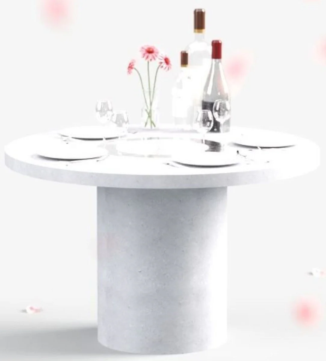 Casa Padrino mesa de comedor de lujo con chimenea de bioetanol ? 120 x A. 75 cm - Varios Colores - Mesa de comedor - Mesa de jard¨ªn - Muebles de comedor - Muebles de jard¨ªn - Muebles de lujo