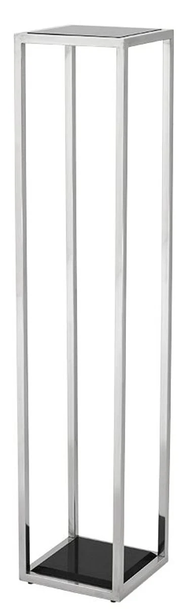 Casa Padrino mesa auxiliar de lujo de plata 25 x 25 x H. 120 cm - mesa de muebles de diseño