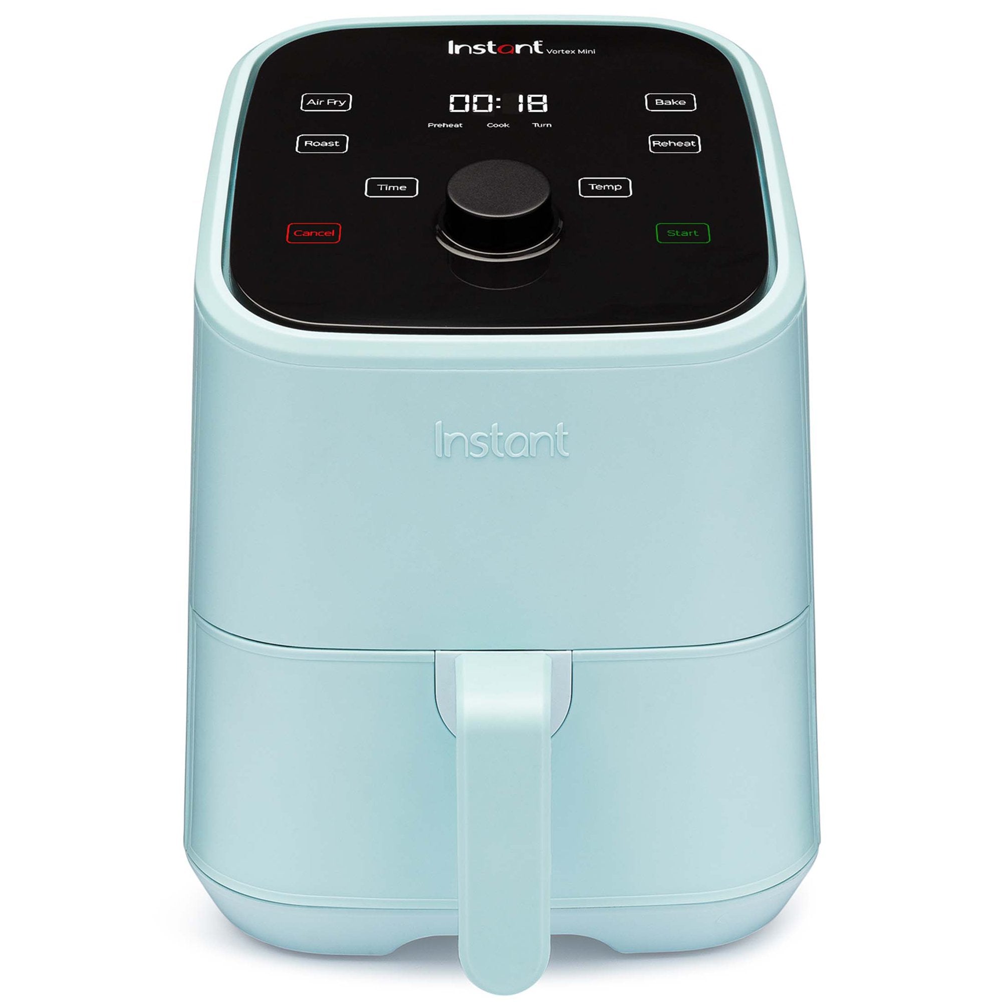 Instant Pot, 2-Quart Vortex Mini Air Fryer Oven, 4-in-1 Oil-Less Cooker, Roaster, Toaster, Crisper, Dehydrater, Warmer & More, Aqua