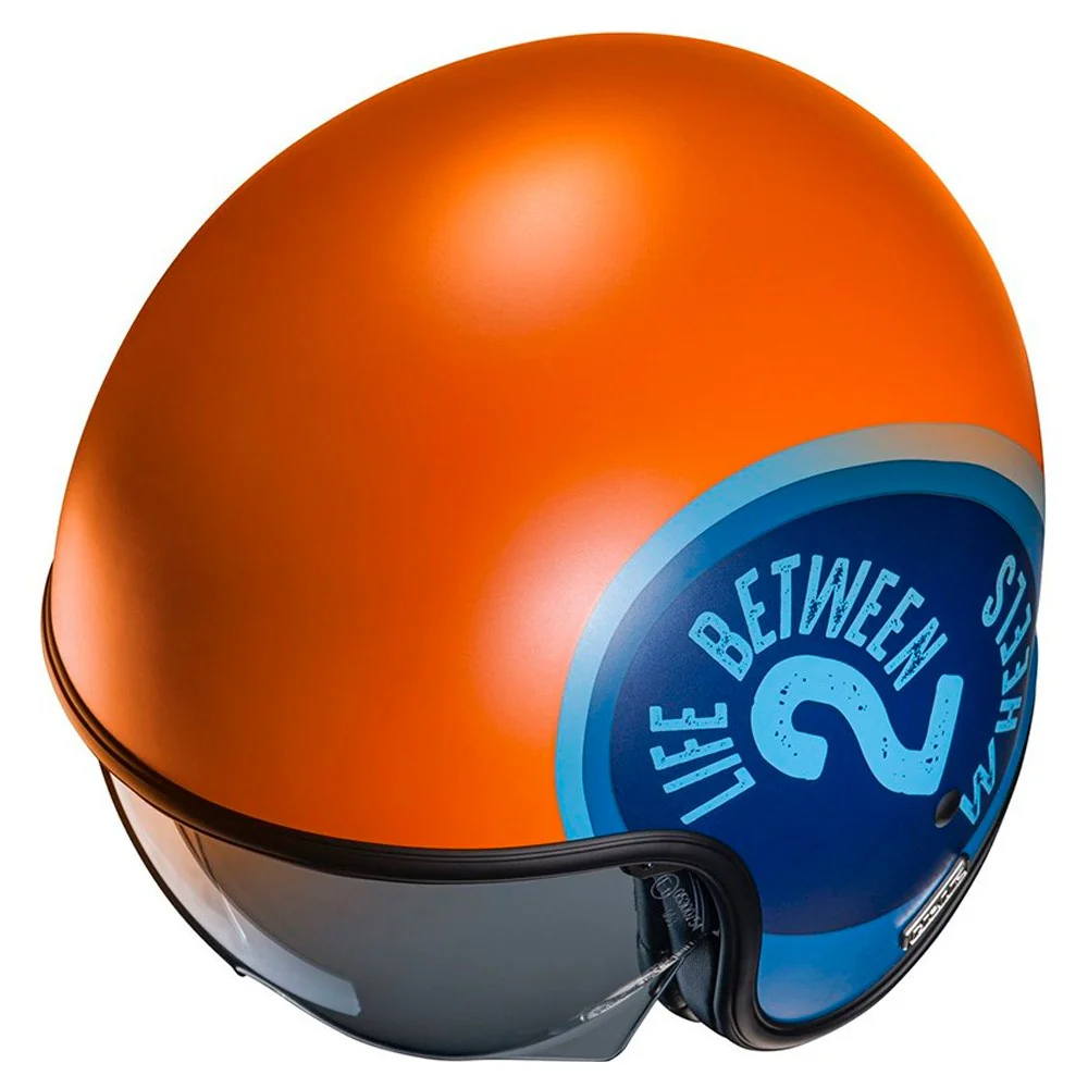 CASCO JET HJC V30 HARVEY NEGRO / NARANJA