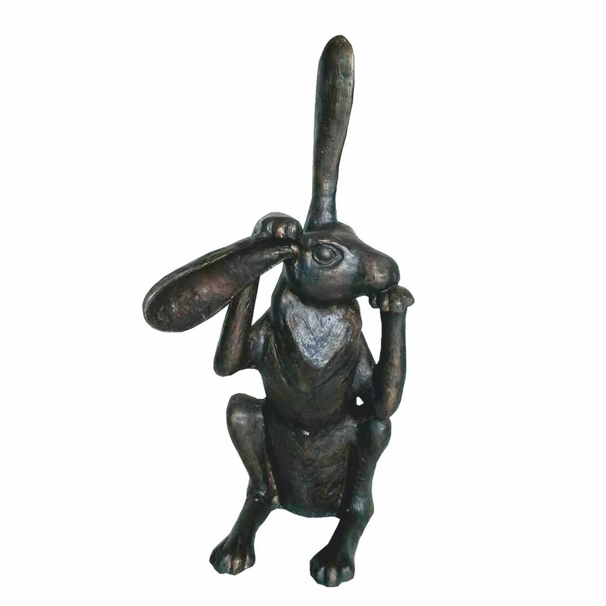 Casa Padrino escultura decorativa de bronce conejo A. 62 cm - Figura de bronce